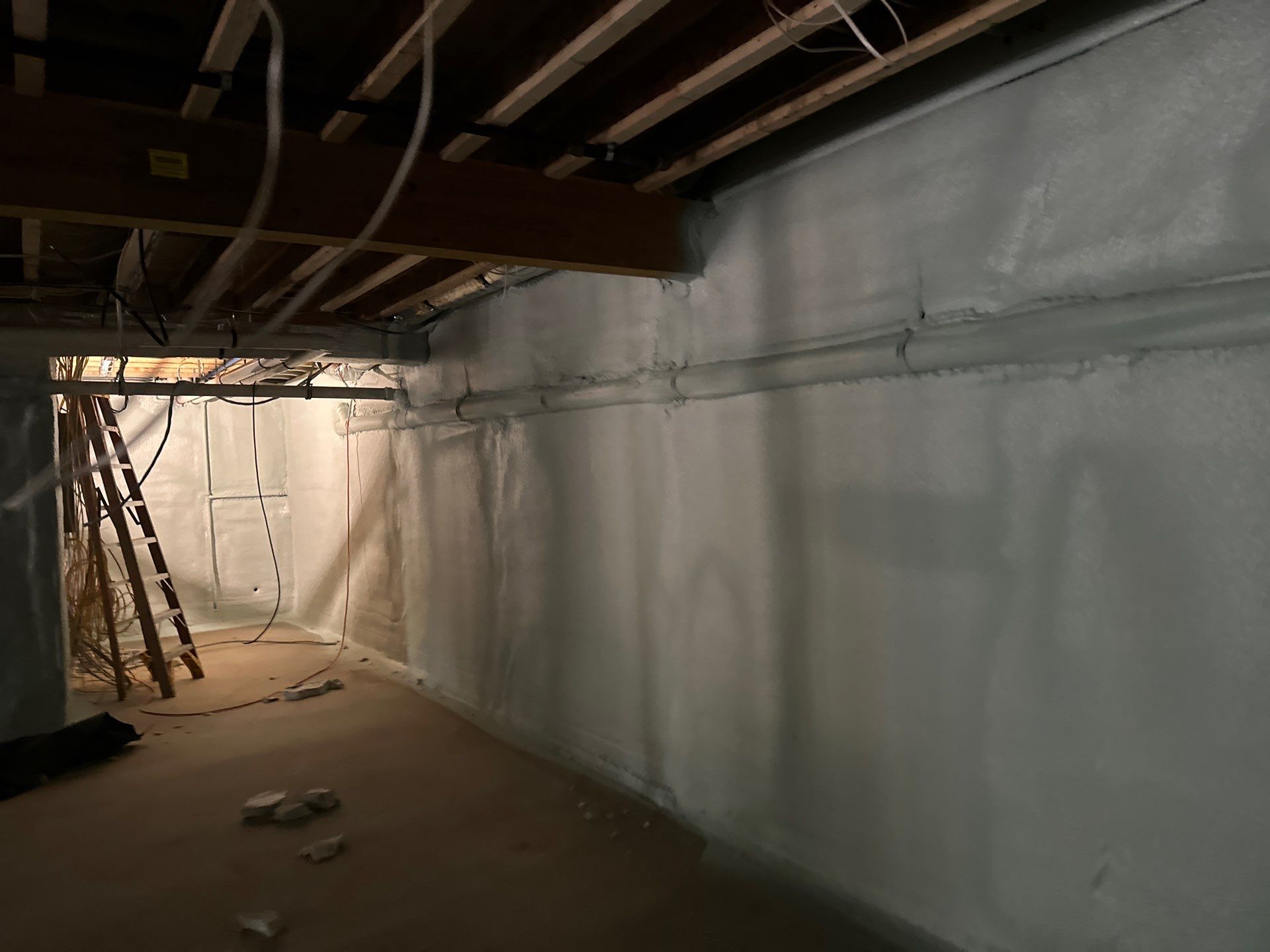 New Home Construction using open cell spray foam by NYS Foam & Energy