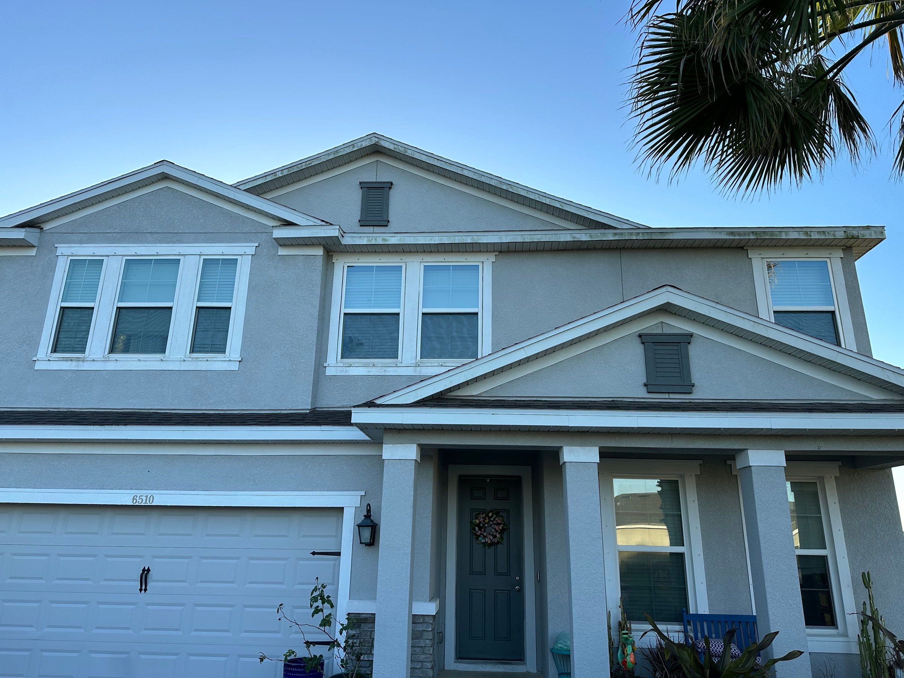 2-Story House Wash & Paver Driveway Cleaning in Trevesta Community, Palmetto, FL | Sunshine AquaWash by Sunshine AquaWash