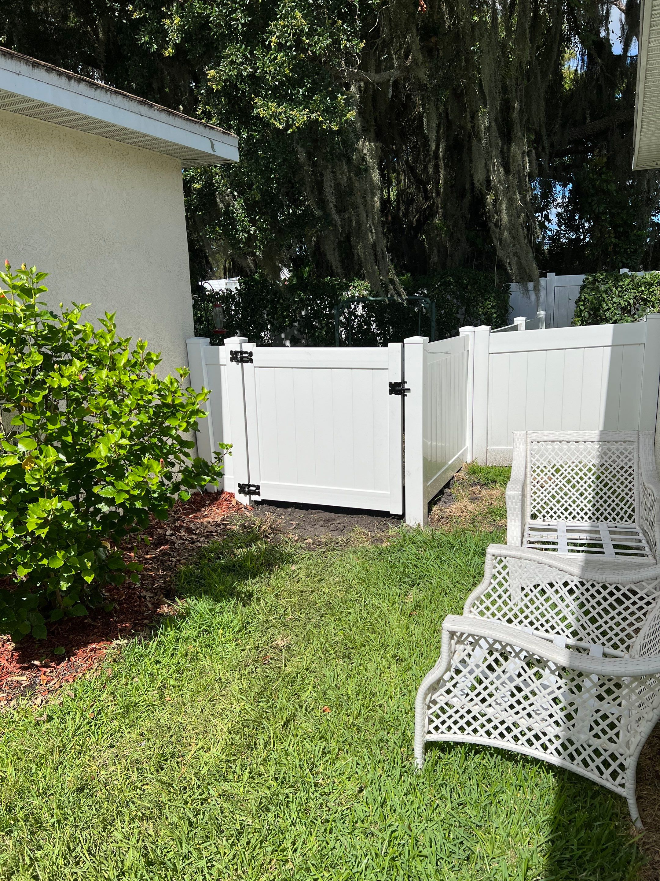 Bradenton, FL  4 ft. Tall White Vinyl Privacy Fence by Asap fence and gates, LLC