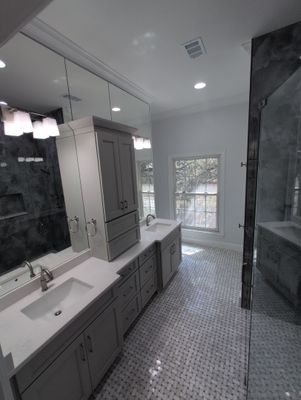Walker Ranch Bathroom Remodel with Expanded Walk-In Shower and Custom Storage