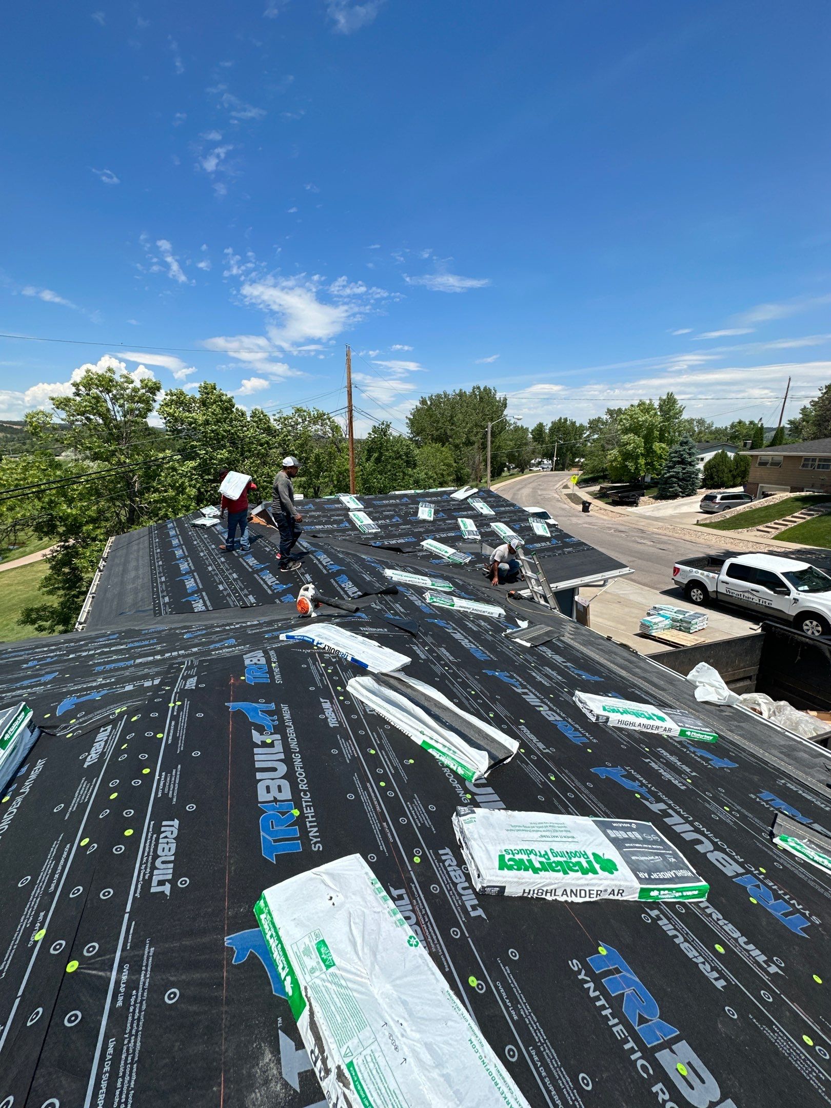 Residential Roofing Installation using Malarkey Shingles by Weather-Tite Exteriors LLC