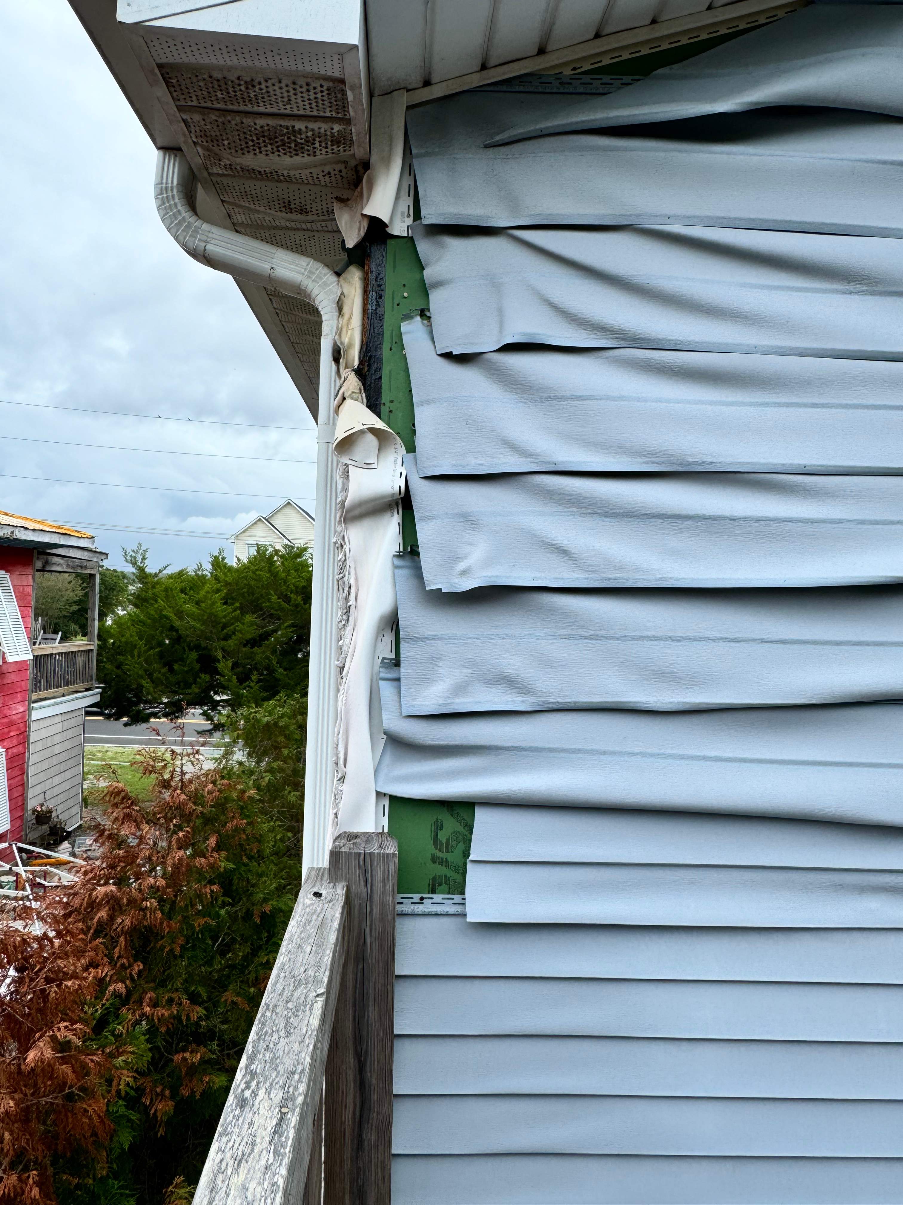 External Fire Damage on Island Home by Home Disaster Medics