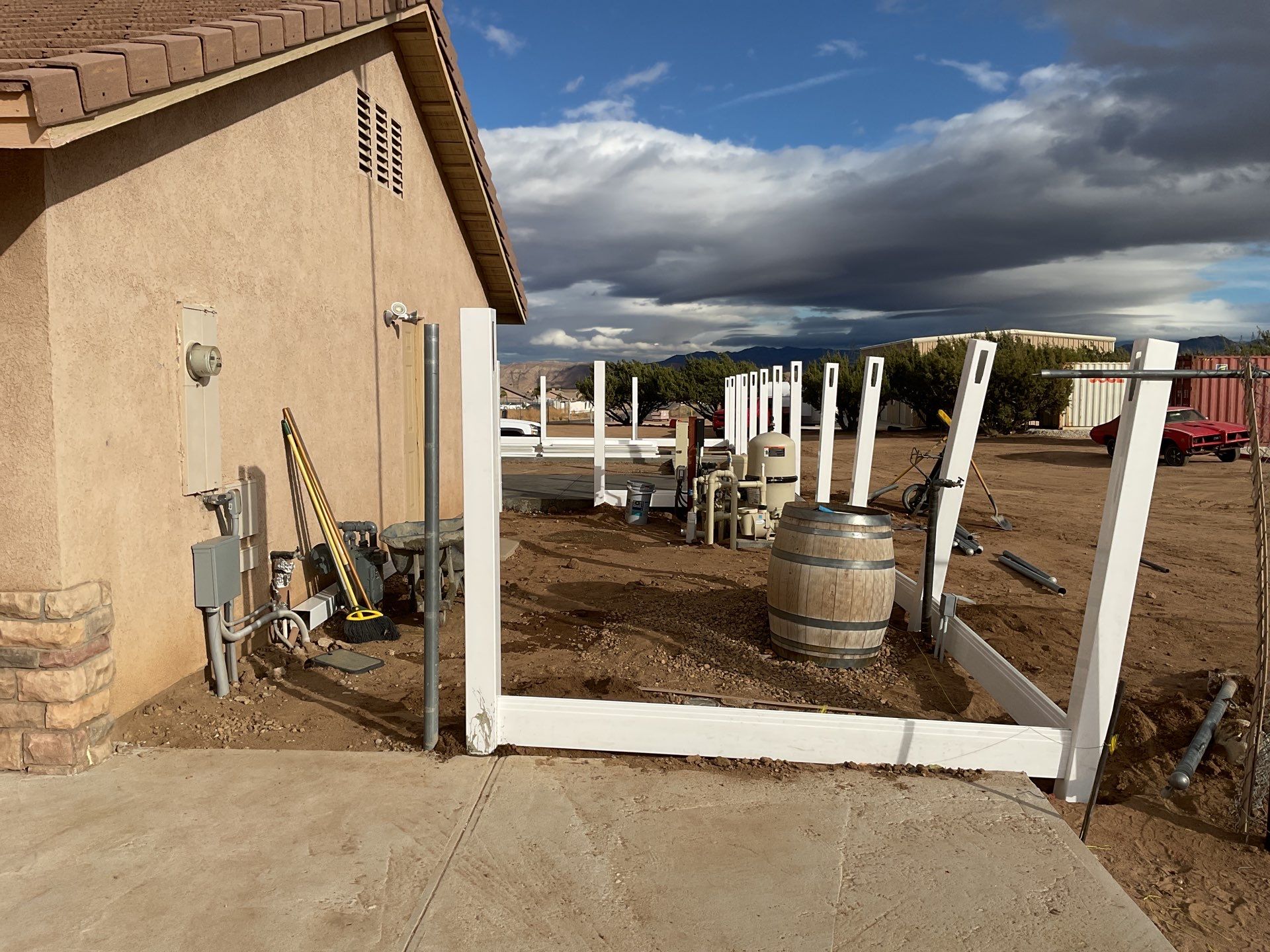 Fence Installation using Vinyl by Fence Guys Inc. 