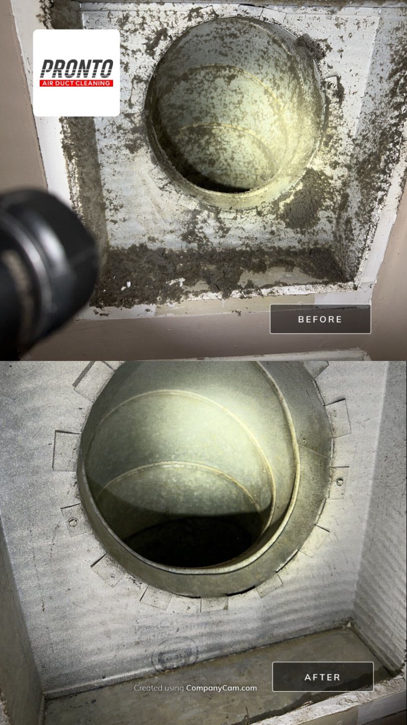 Air duct cleaning using Hypervac by Pronto Air Duct Cleaning