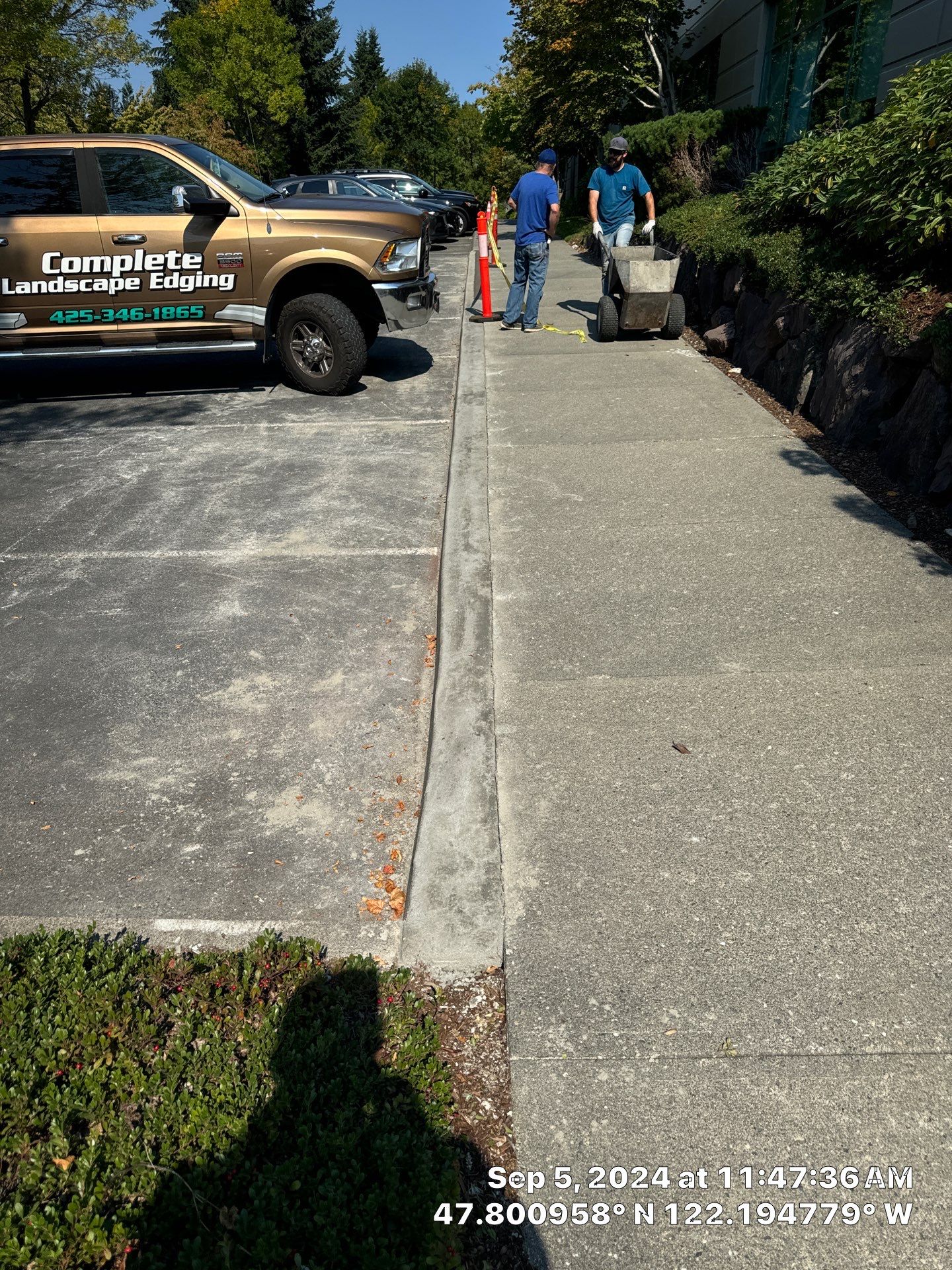 Kidder Matthews | Parking Lot Sealcoating & Striping with Concrete Curb & Patch Repairs  by Jireh Asphalt & Concrete Inc 