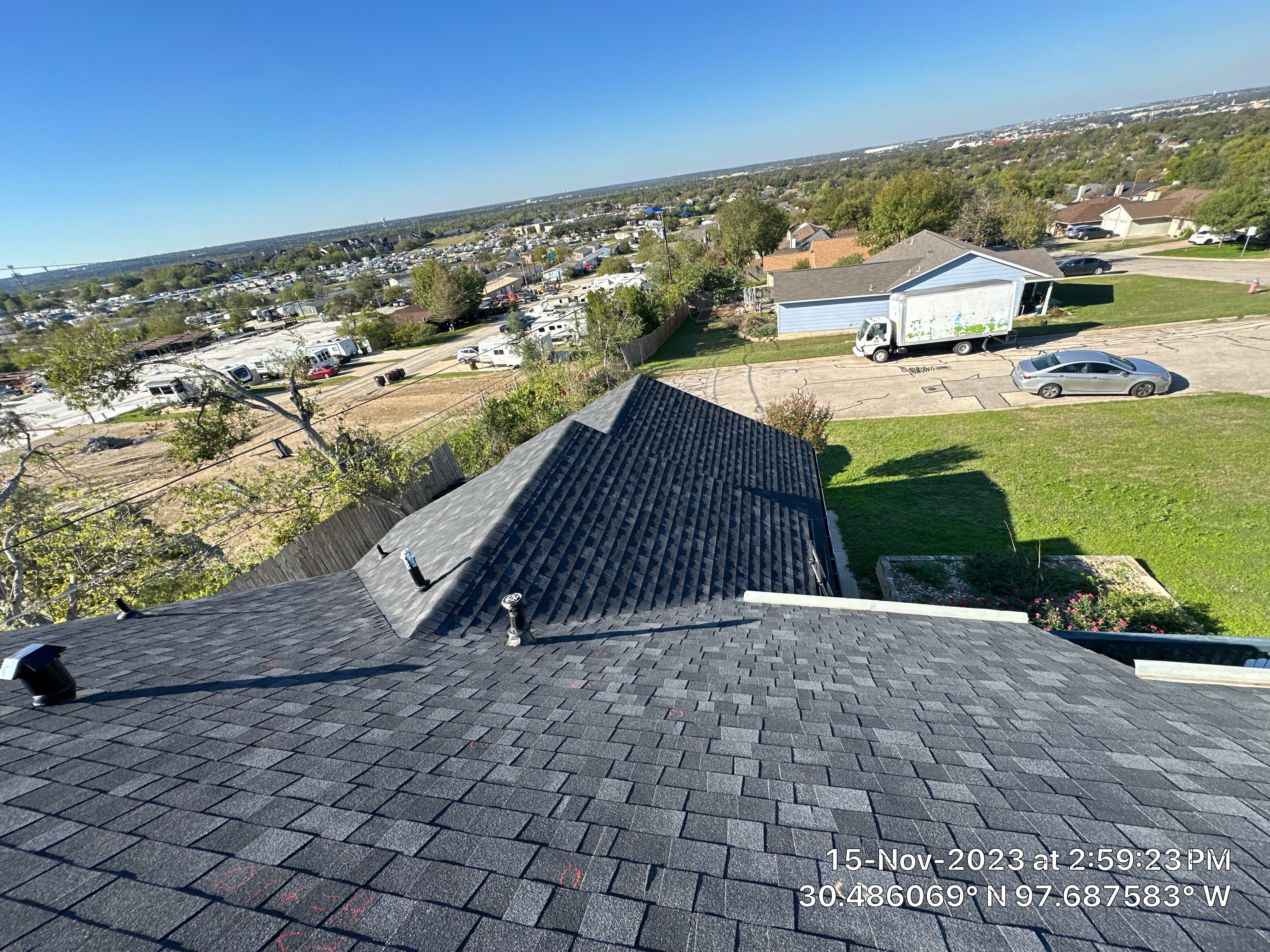 Architectural Shingle Roof Replacement and Interior Restoration in Round Rock by Caliber Restoration LLC