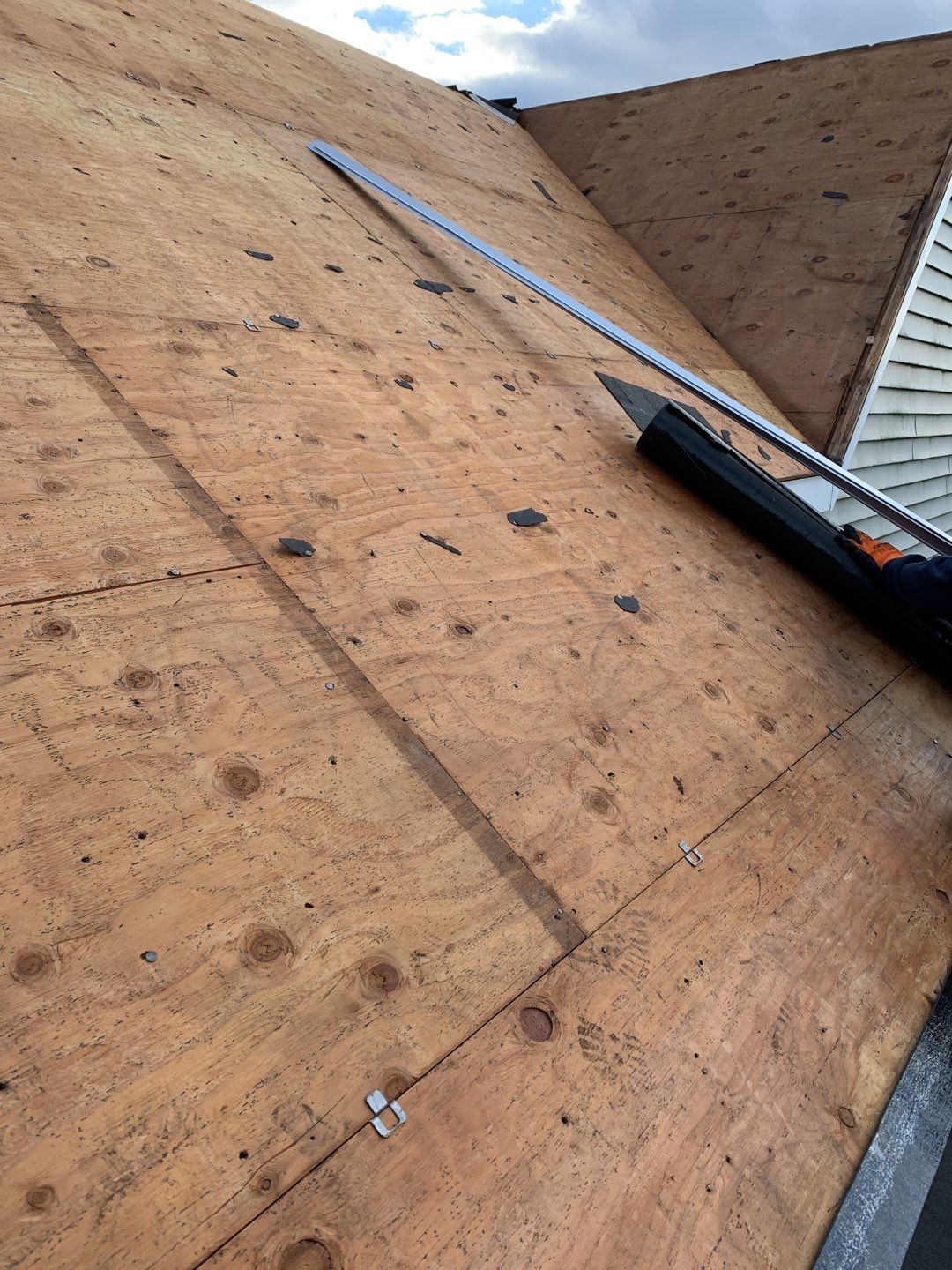 Commercial Roofing Installation using Owens Corning TruDefinition driftwood by A Plus Exterior