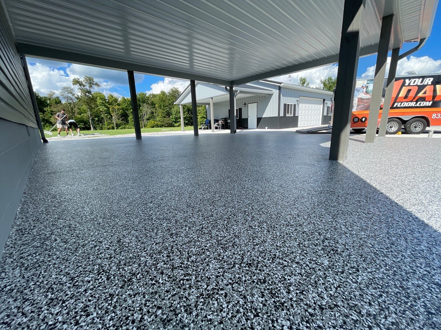 Patio Installation using Domino by Your1DayFloor.com