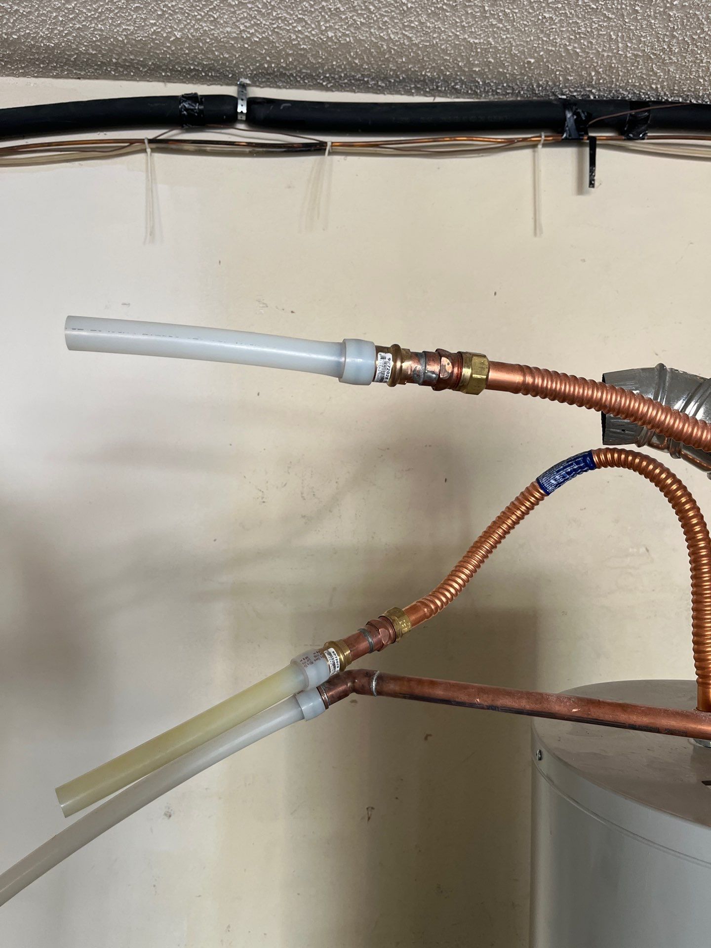 Installed New Piping for Water Heater. by Us Plumbing
