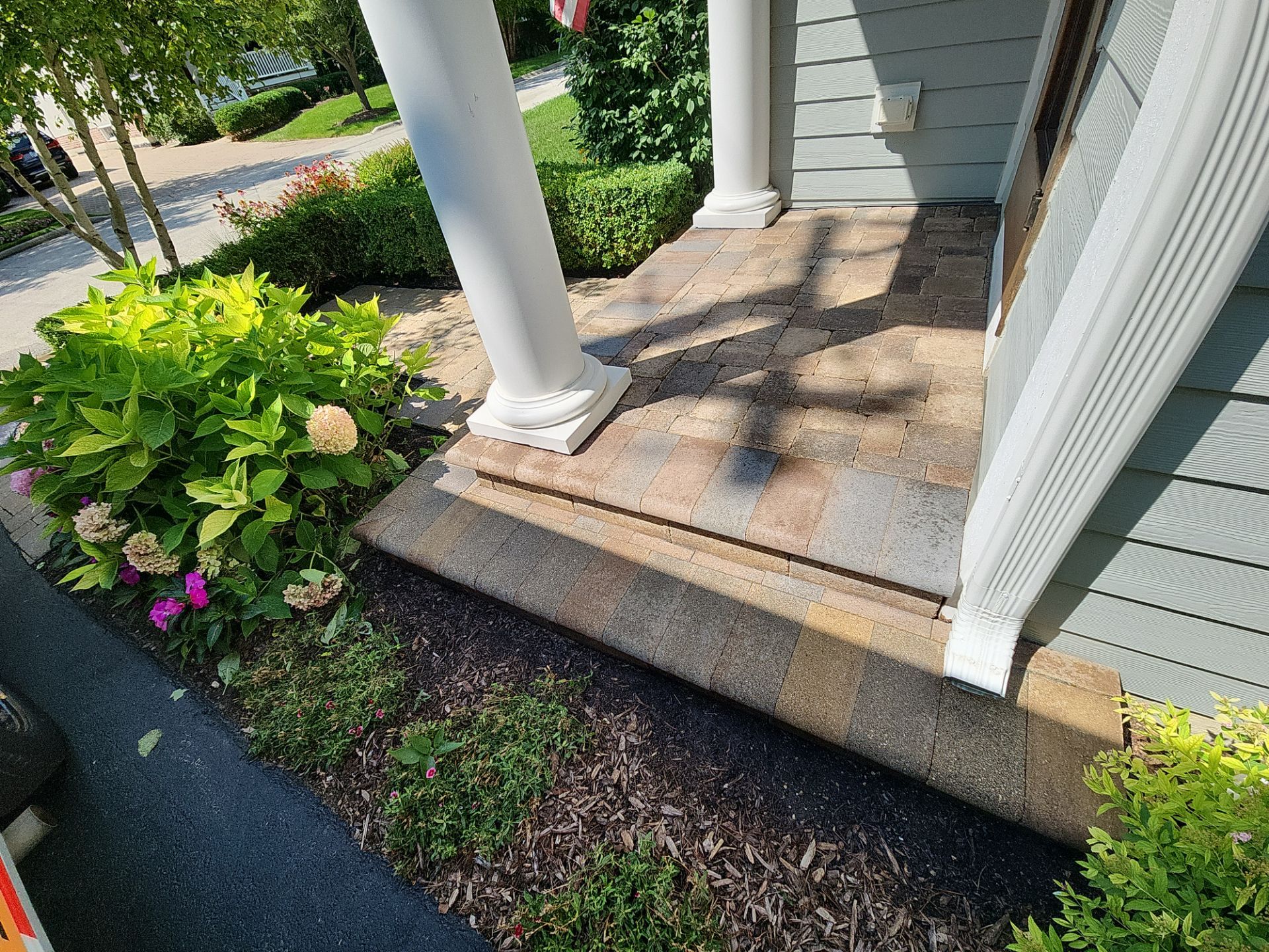 Highland Park, Brick paver cleaning sanding and sealing   by Northern Power Washing LLC.
