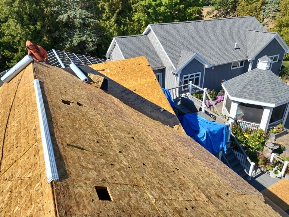 New Roof Installation and Skylight Replacement in Sheboygan, WI by Gellings Roofing & Siding