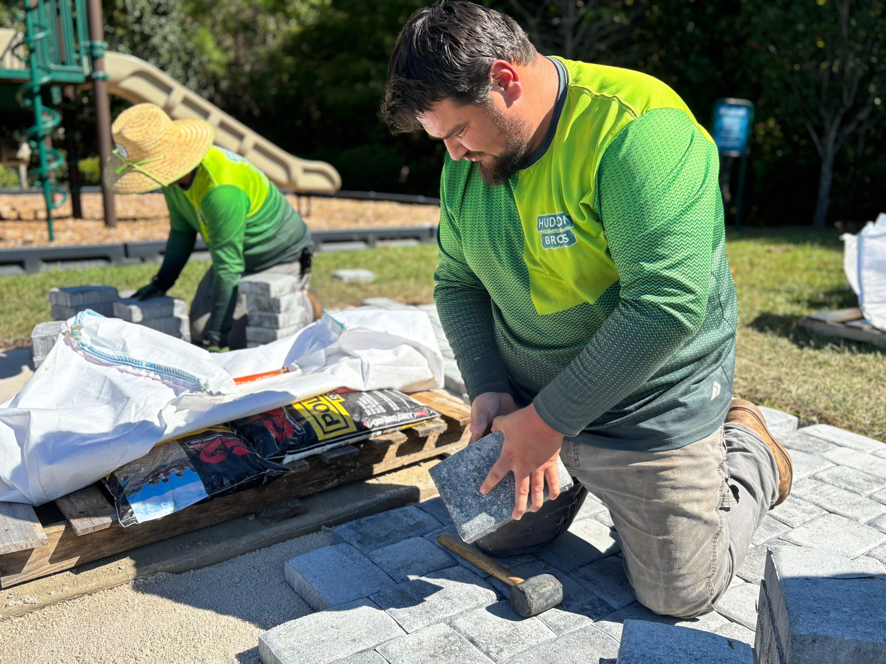 Paver Installation Project in Highland Park - Summerville, SC by Hudson Bros Lawn Care LLC