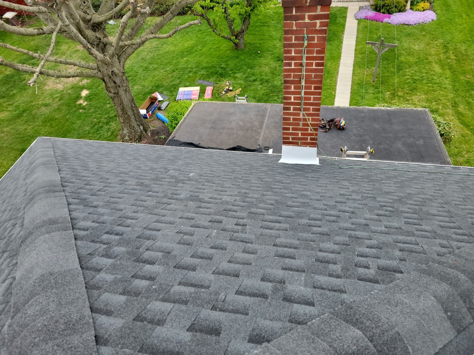 Architectural Shingle Roof Replacement and Skylight Integration in Hegins by Esh Builders