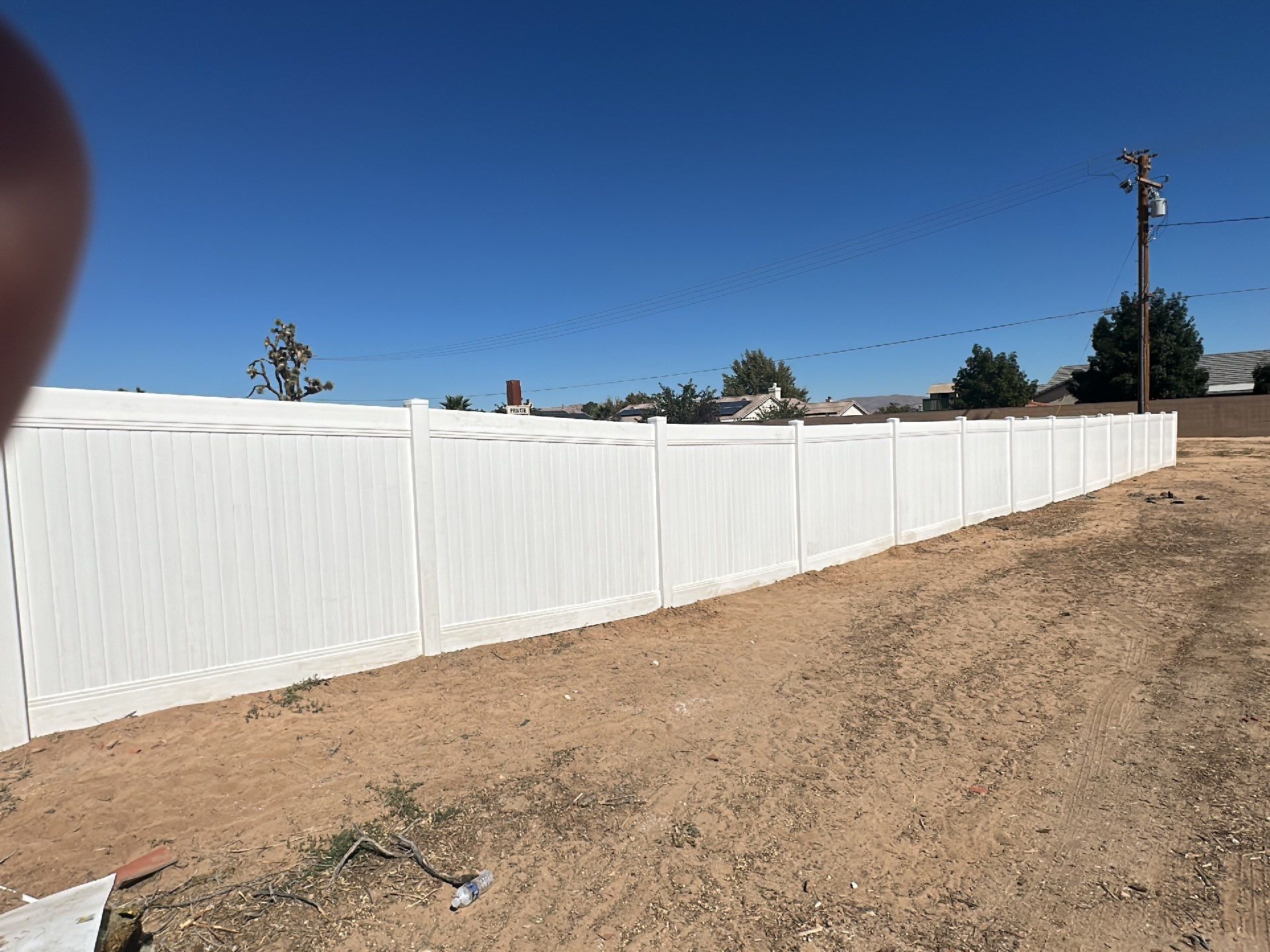 White picket fence  by Fence Guys Inc. 