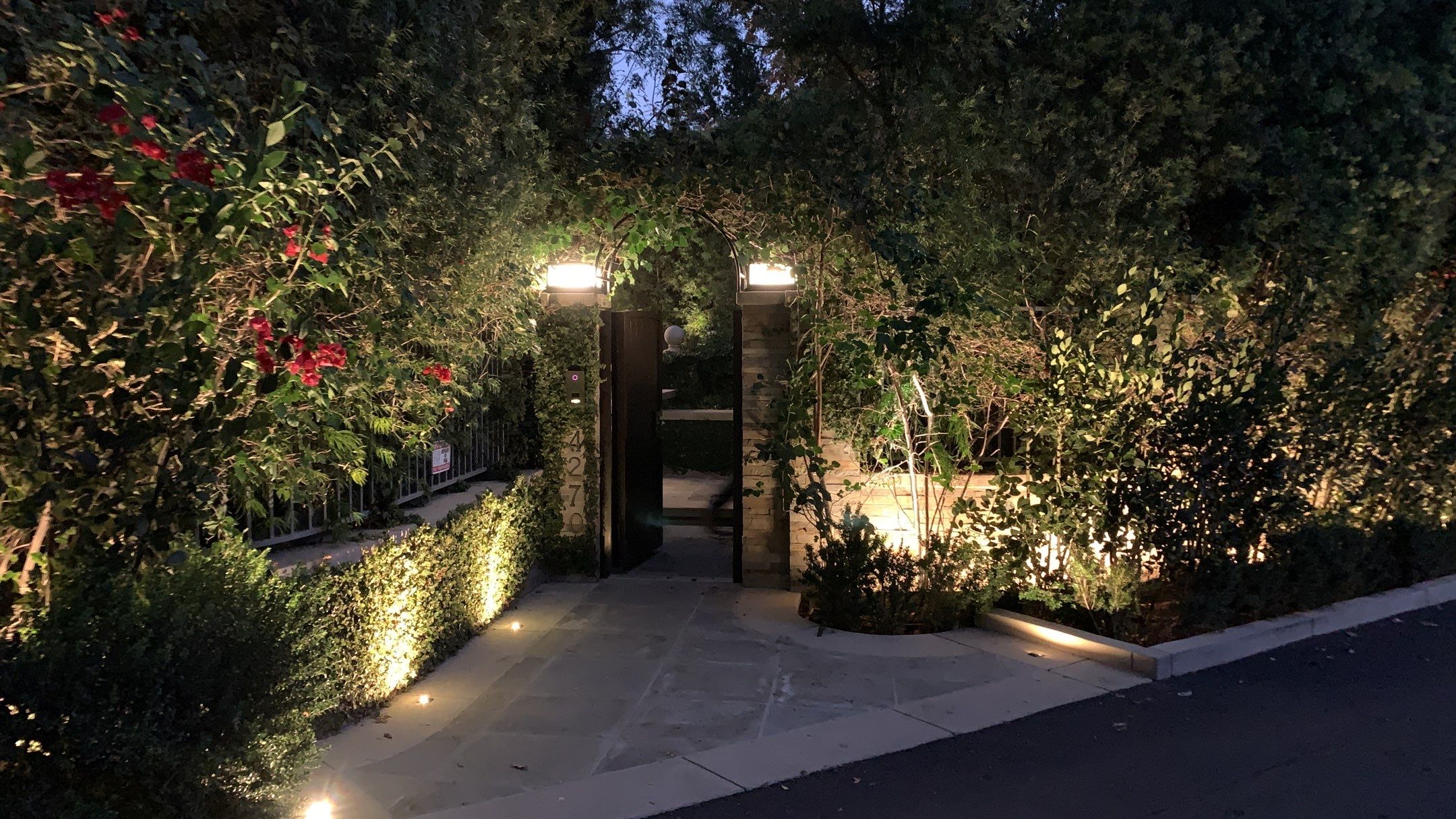 Toluca Lake Outdoor Entertainment + Landscape Lighting by Outdoor Lights + Shades