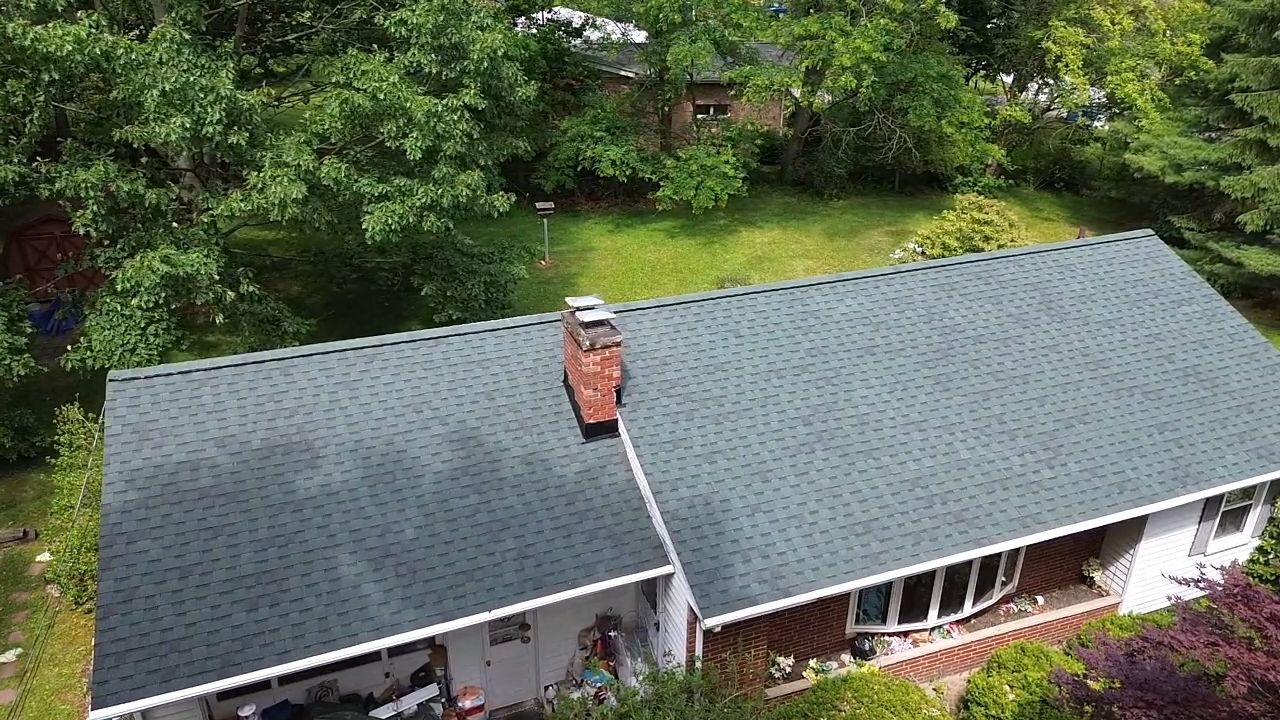 Atlas Pinnacle, Color, Woodland Green, Drip Edge, Color, White by Eagle Eye Roofing