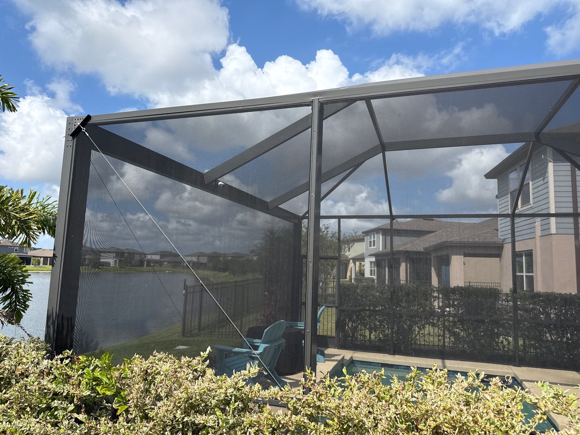 Roof Soft Wash, Pool Deck & Screen Enclosure Cleaning – Trevesta Community, Palmetto, FL by Sunshine AquaWash