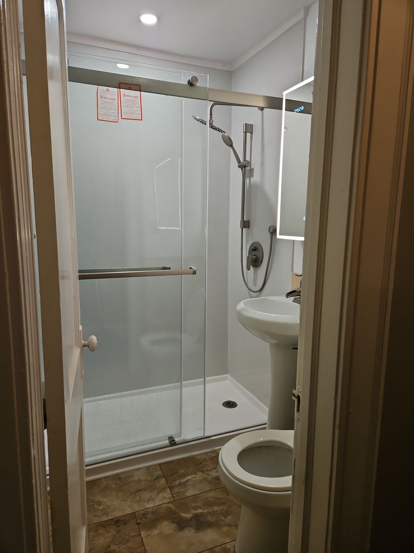 Bathroom Remodel using Onyx by The Shower Company