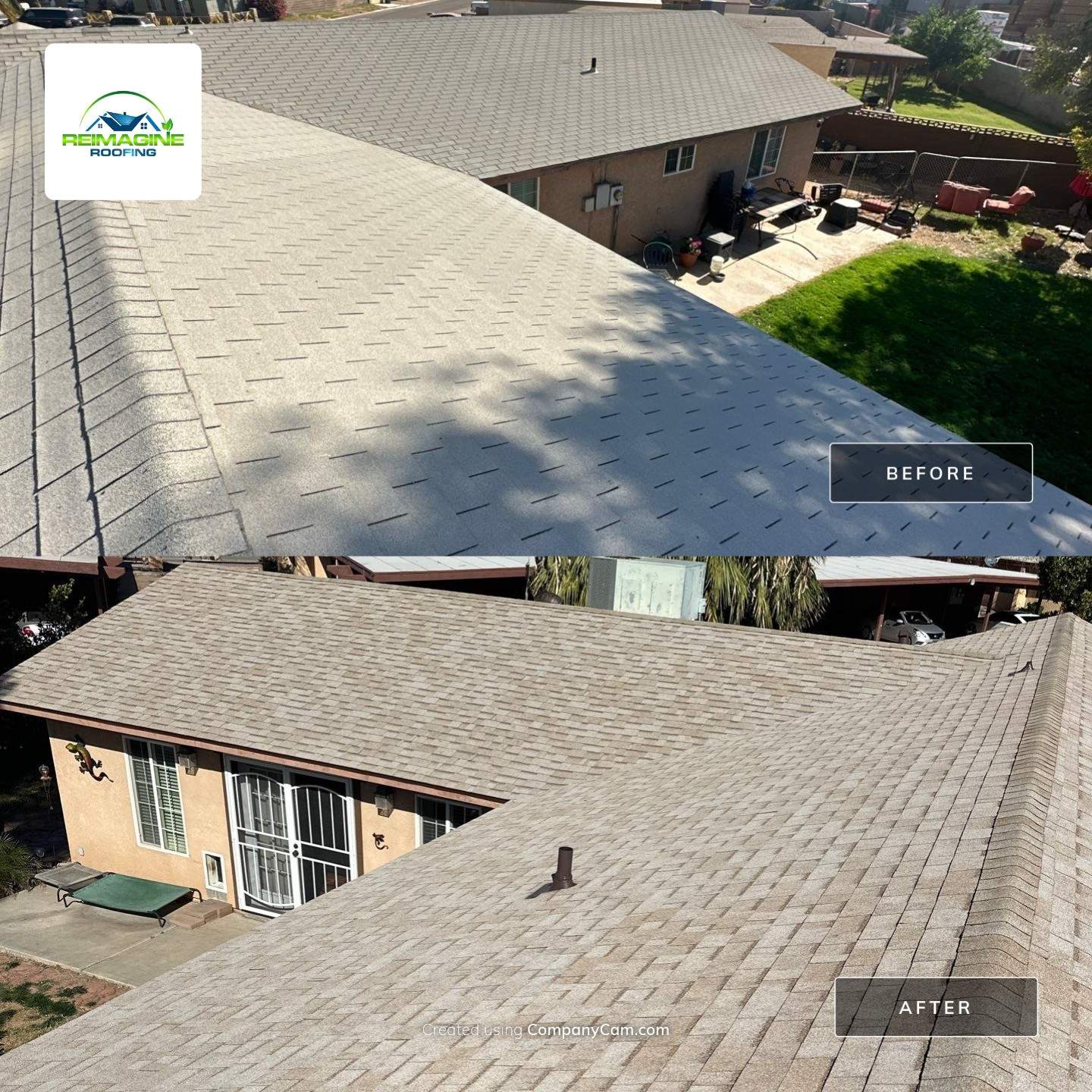 Desert Tan Shingles by Reimagine Roofing