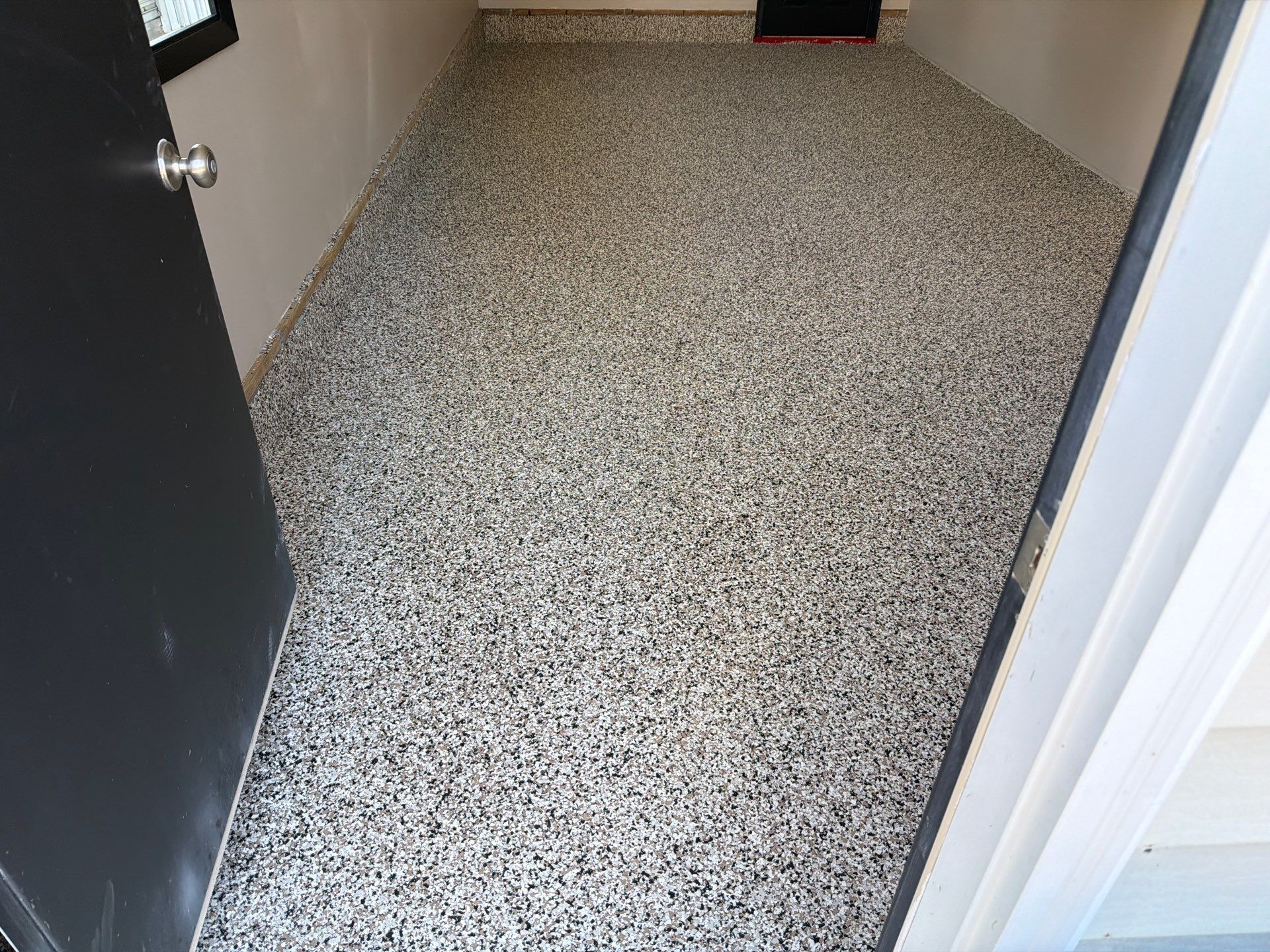 Epoxy Flake Garage Floor & Foundation Refresh – Seamless, Durable, and Clean Finish by Gordon Painting