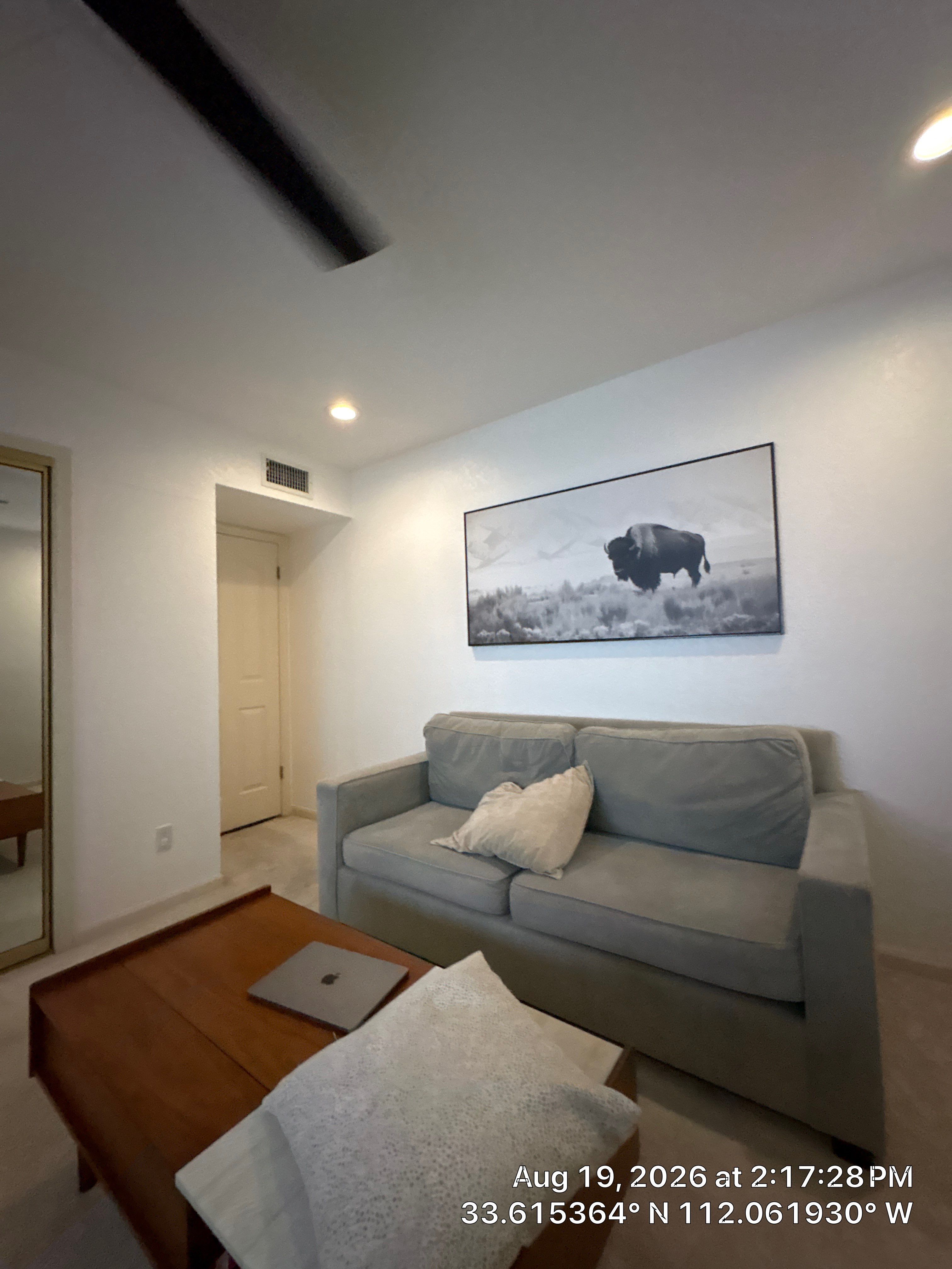 Phoenix Home Office Upgrade with Shutter Installation and AV Mounting by CompanyCam Sales Demo