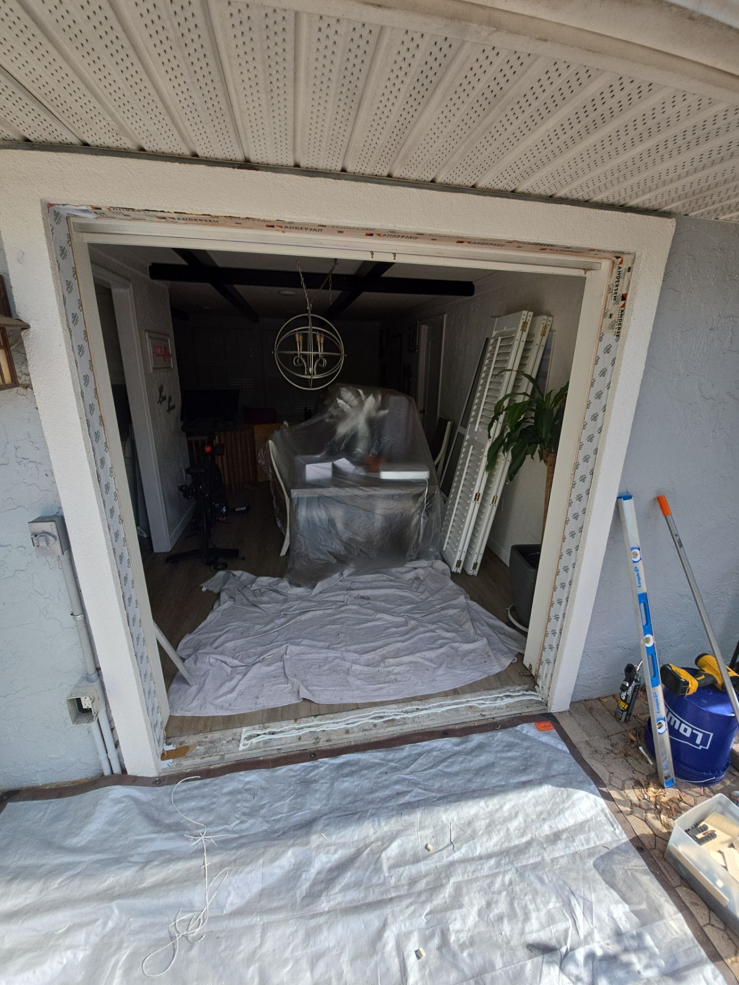 Custom Sliding Glass Door Installation with Integrated Pet Doors in Gainesville by Windows & Doors Store