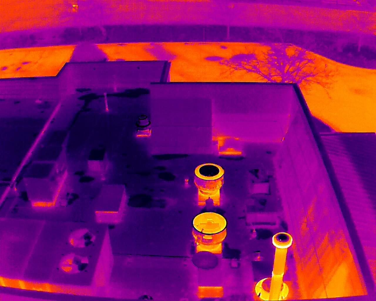 Commercial Roofing Inspection using Thermal Imaging Drone  by Stendahl Services