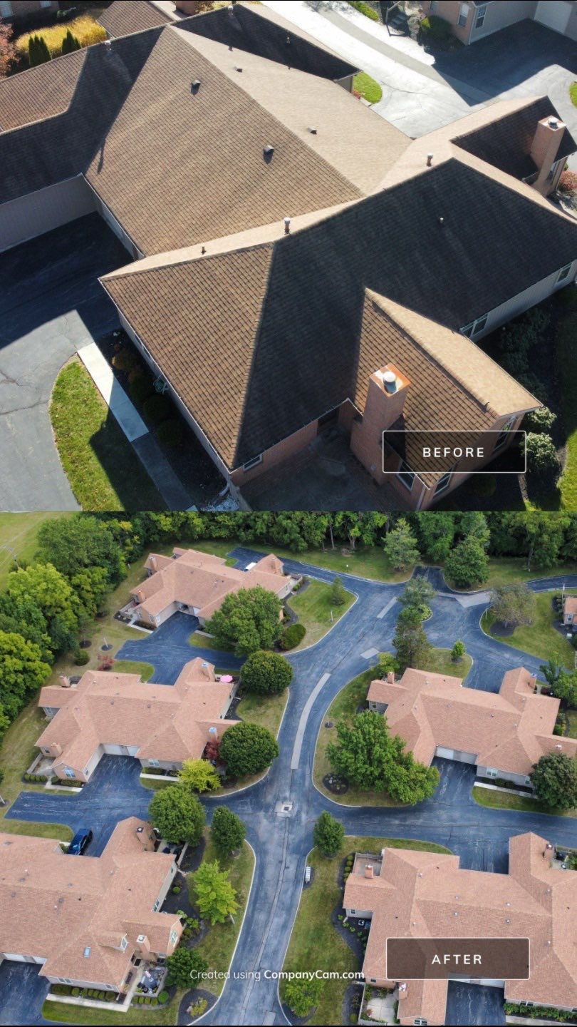Roof Maxx Commercial Before & After Pictures by Roof Maxx of Columbus, OH