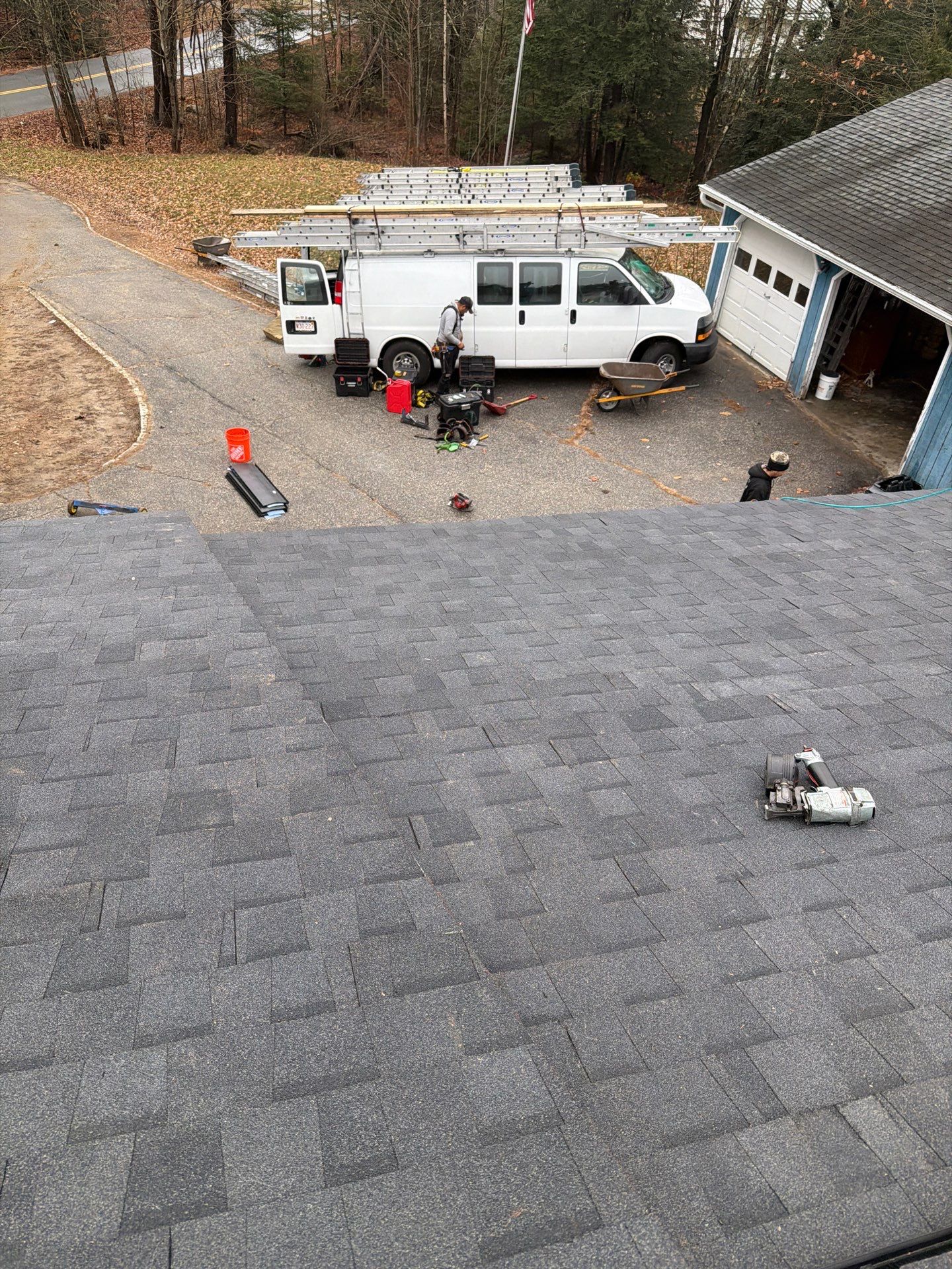 Lisbon Maine OC Roof install by Tall pine roofing