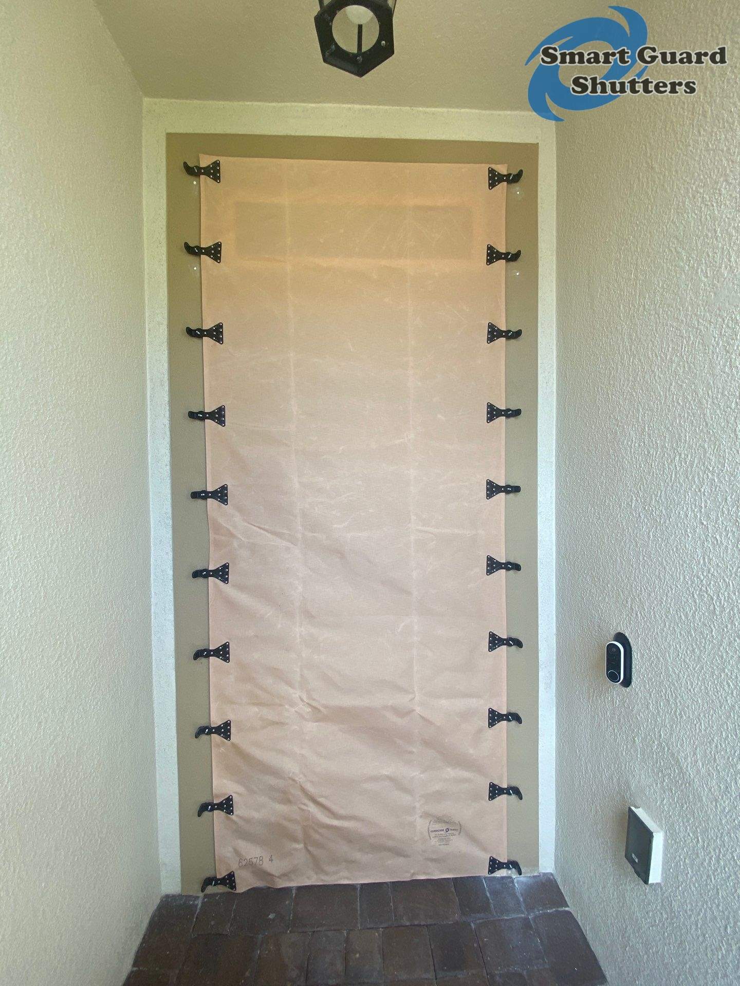 Hurricane Fabric in Tan by Smart Guard Shutters