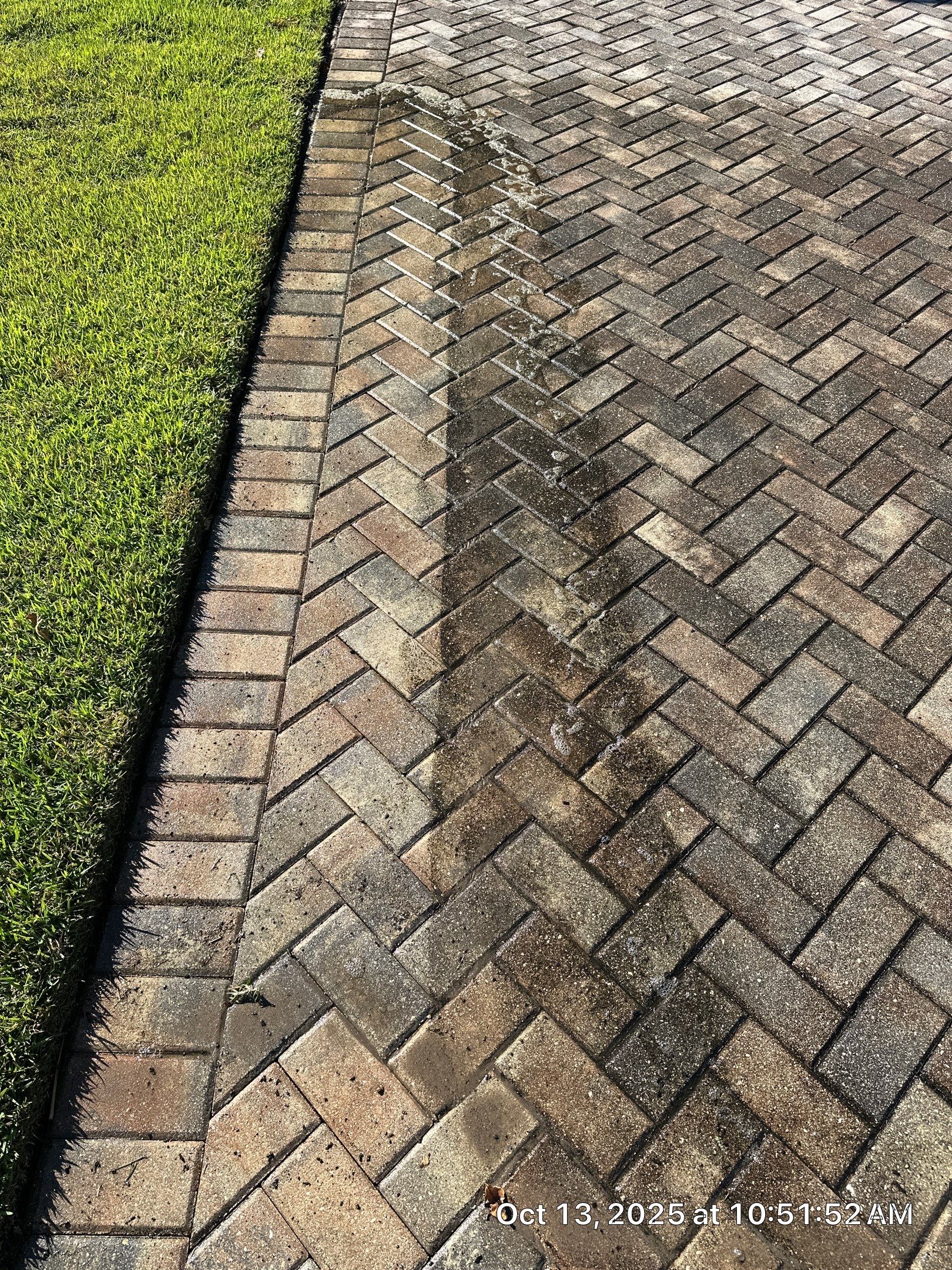 Residential Paver Sealing for Driveway and Pool Deck in La Paloma Sun City Center by Supreme Paver Experts