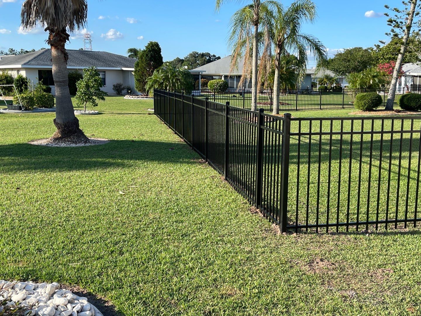 Sun City Center, FL 4ft. Tall 3-Rail Flat Top Aluminum Fence by Asap fence and gates, LLC