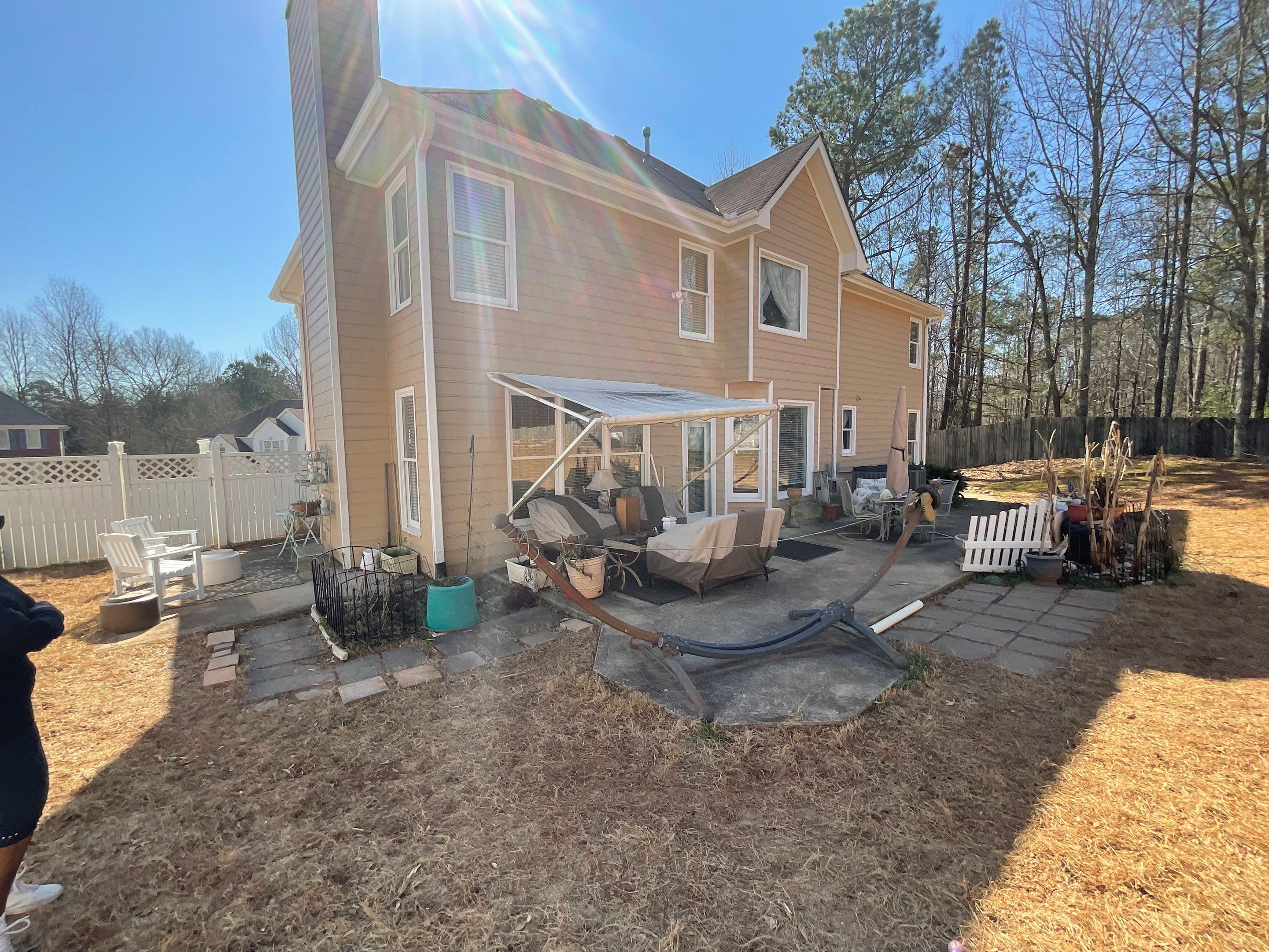 Custom Covered Patio and Shed Roof Installation in Ellenwood by Swift Home Renovations