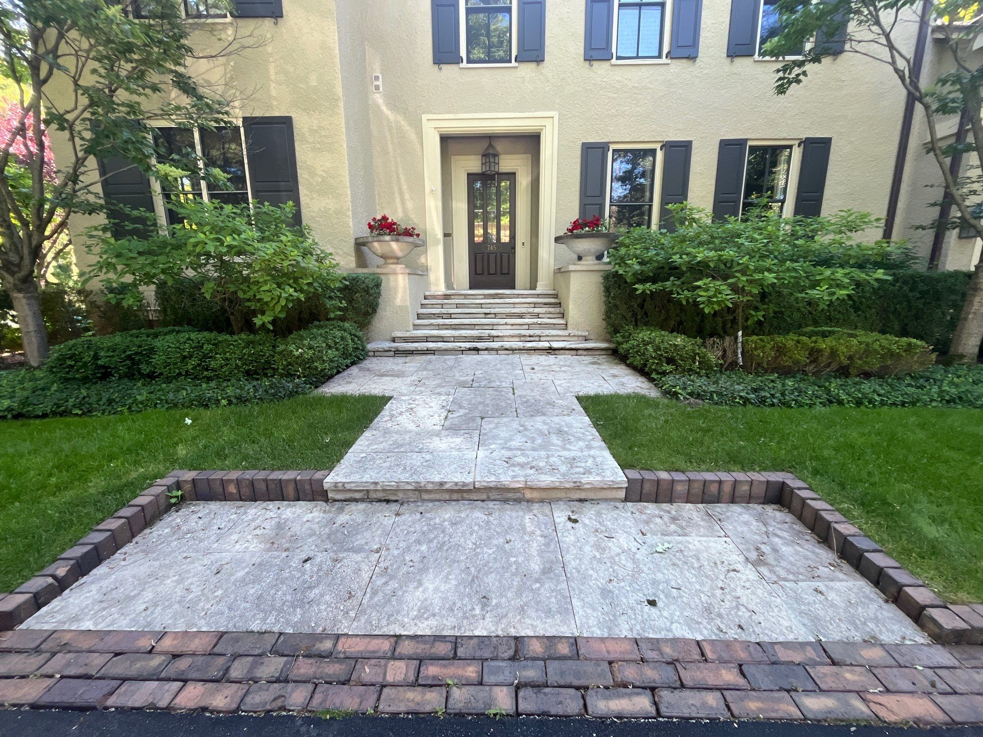 Natural Stone Surface Pressure Washing by Northern Power Washing LLC.