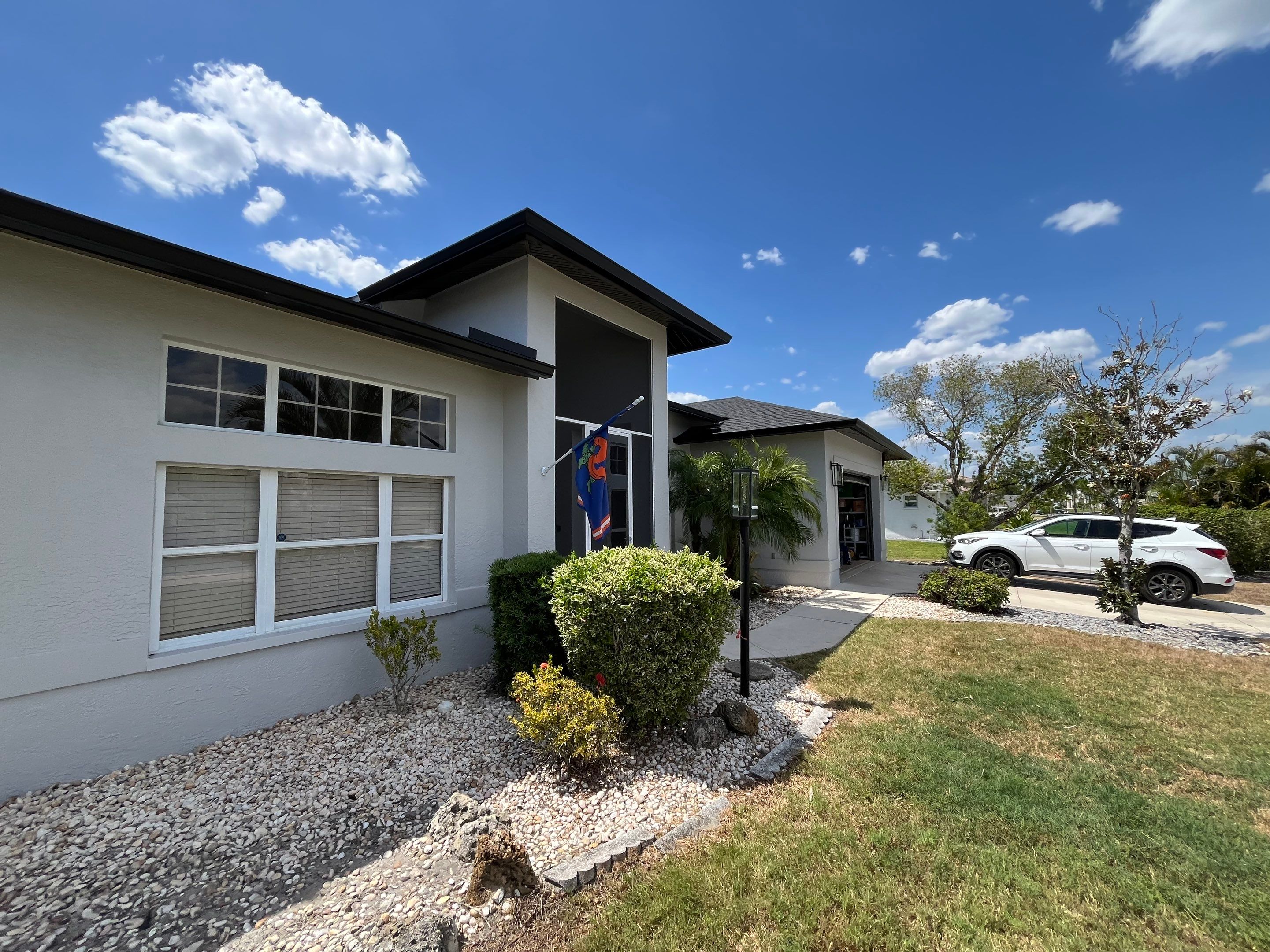 New Soffit and Fascia and Gutters in North Fort Myers FL by Gutter Professors