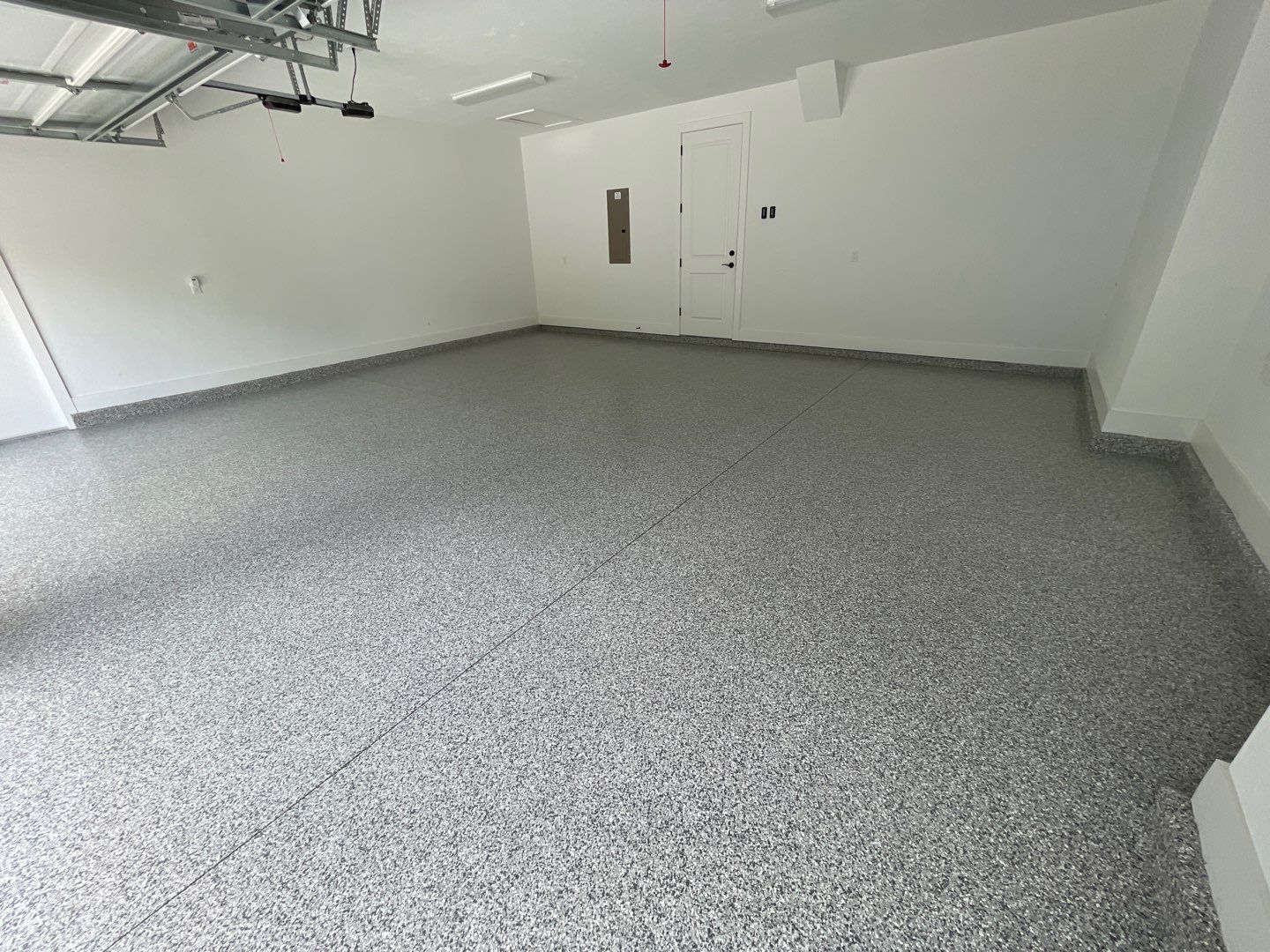 Garage Project in Archer, FL in Slate Stone by Cross Creek Concrete Coatings