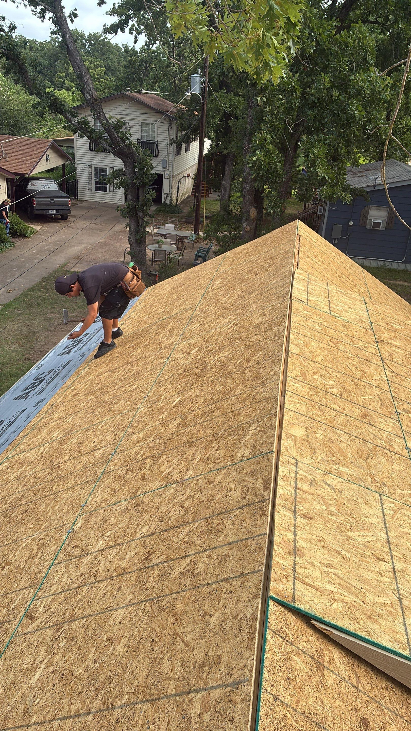 Black and Blue New Roof by Berry Good Roofing