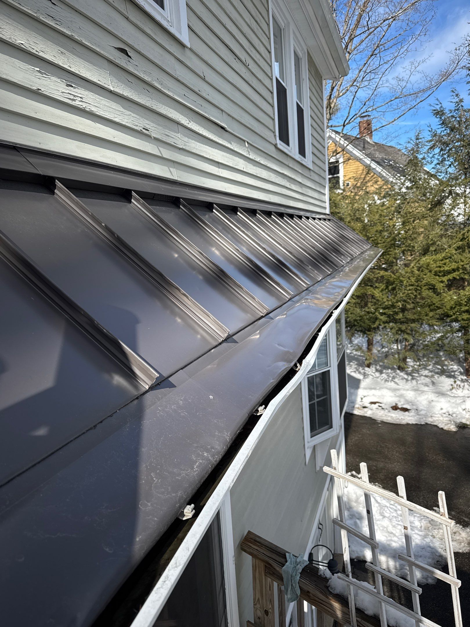 Metal Roof Leak Repair in Newfields, NH (Standing Seam Roof Fix Without Replacement) by Compass exteriors