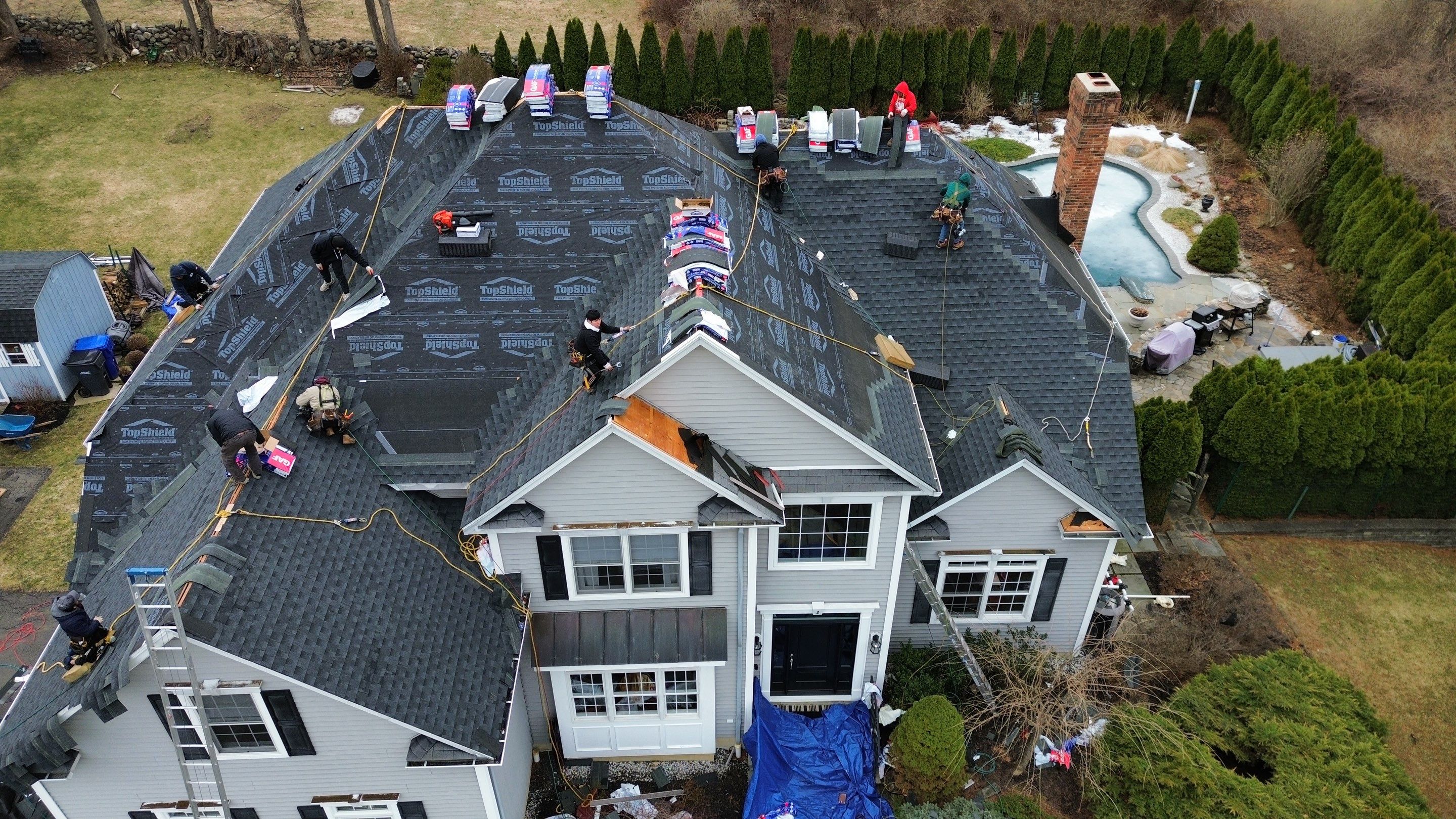 Federowicz Roof Completion by Royal Restoration CT 