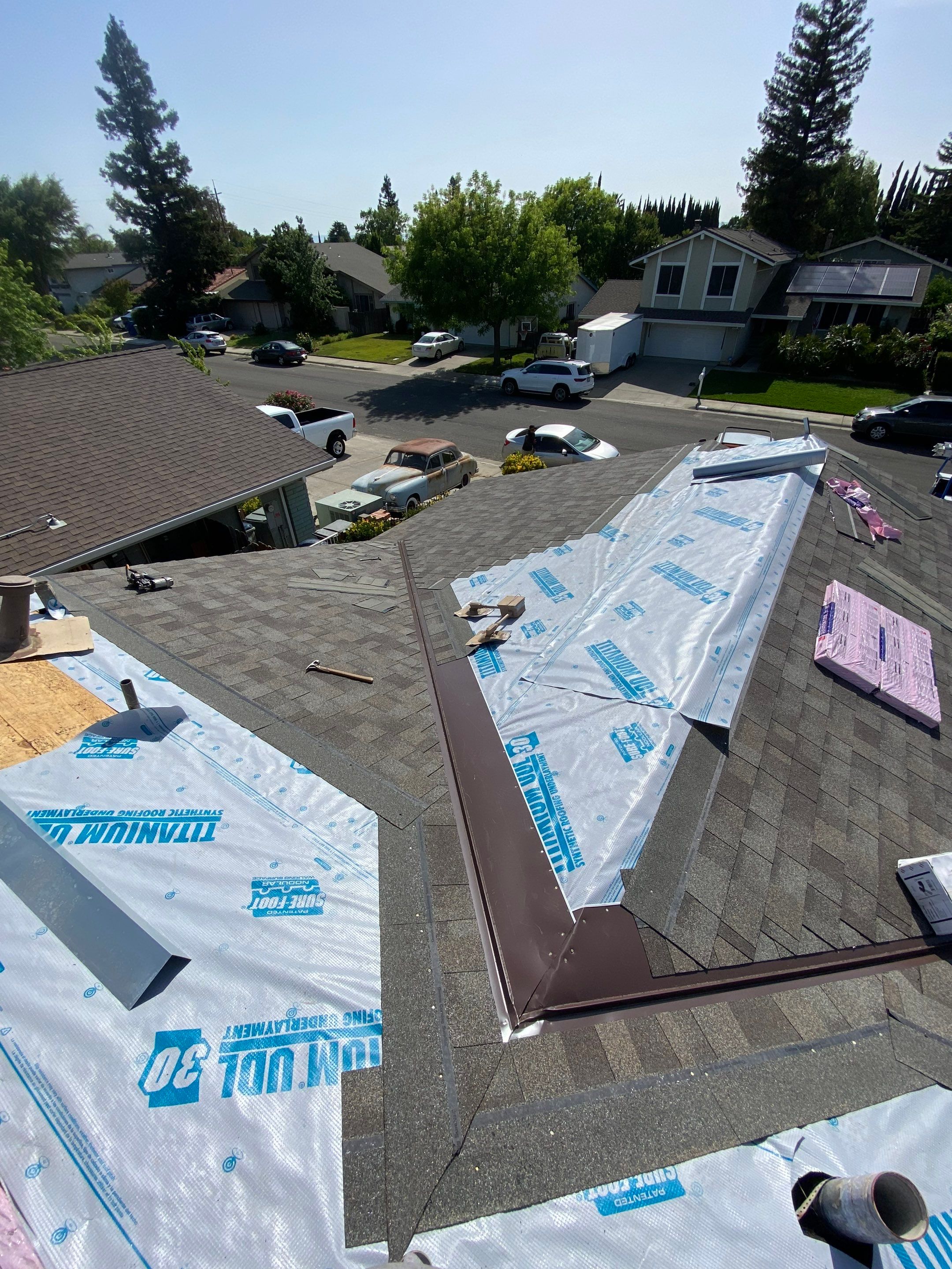 Residential Roofing Installation using Owens Corning Roofing Shingles by Byers Enterprises 