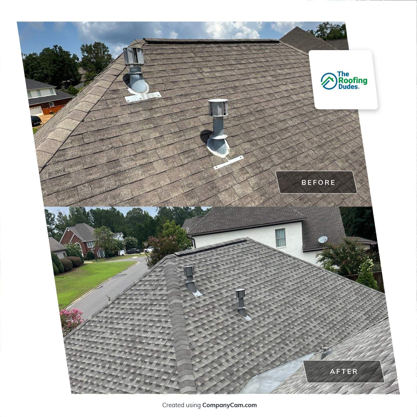 Shingle Replacement in Tuscaloosa (Weathered Wood) by The Roofing Dudes