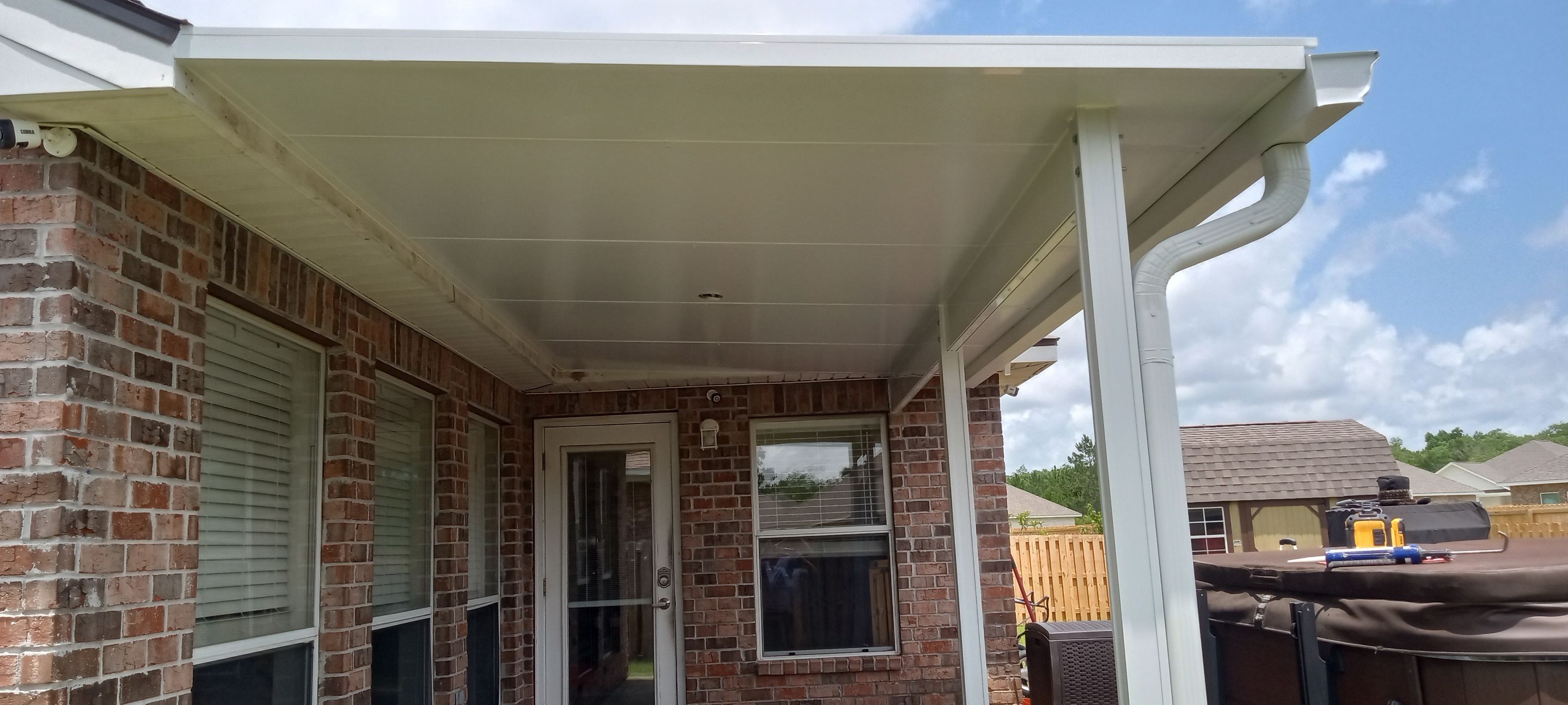 Patio Cover Constructed with Colorbeam by Titan Sunrooms