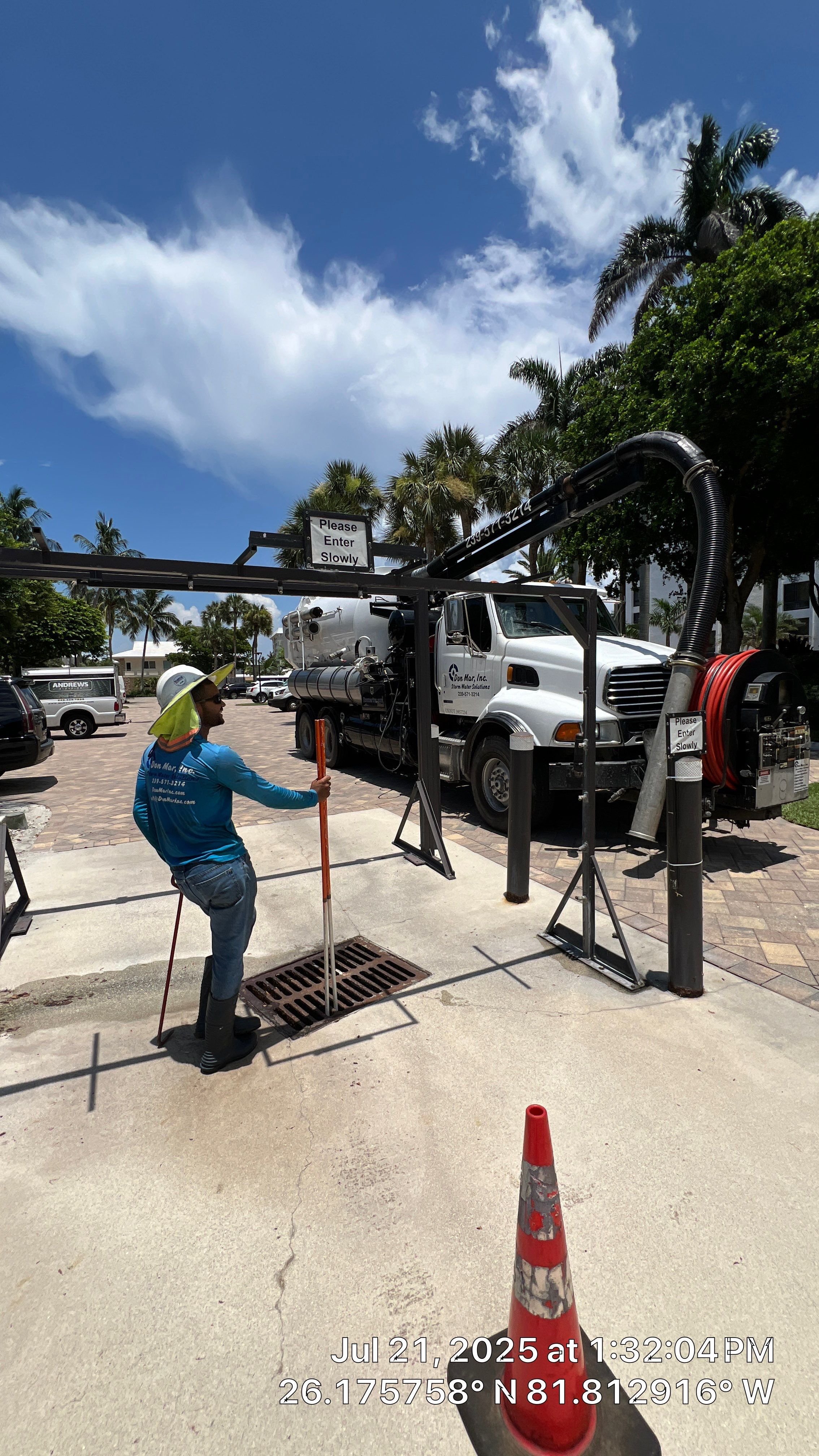 Naples Condo Complex Stormwater System Maintenance and Hurricane Cleanup by APS Power & Water