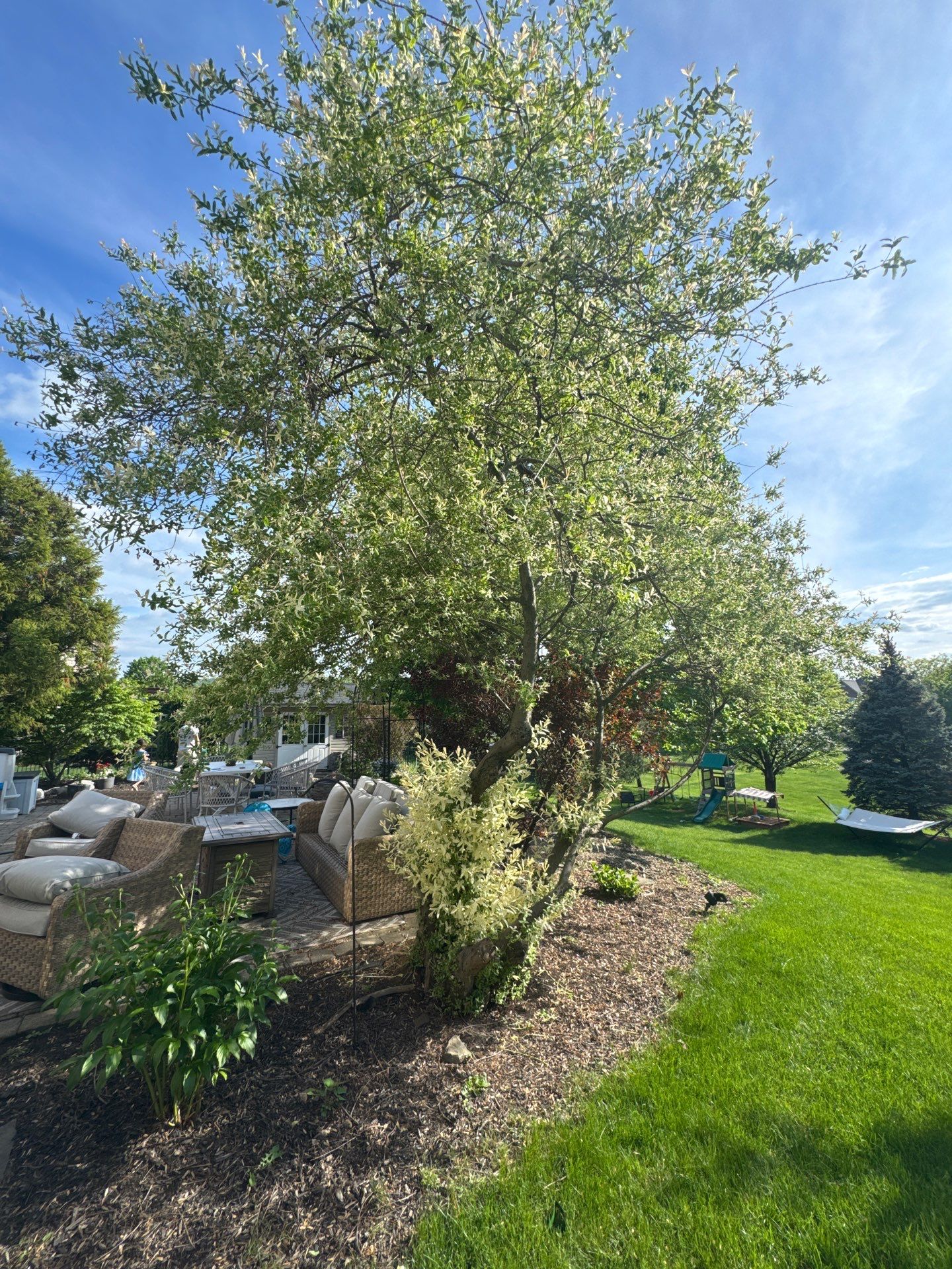 Backyard Retreat: Techo-Bloc Patio + Firepit Lounge by Saylor’s Lawn & Landscape