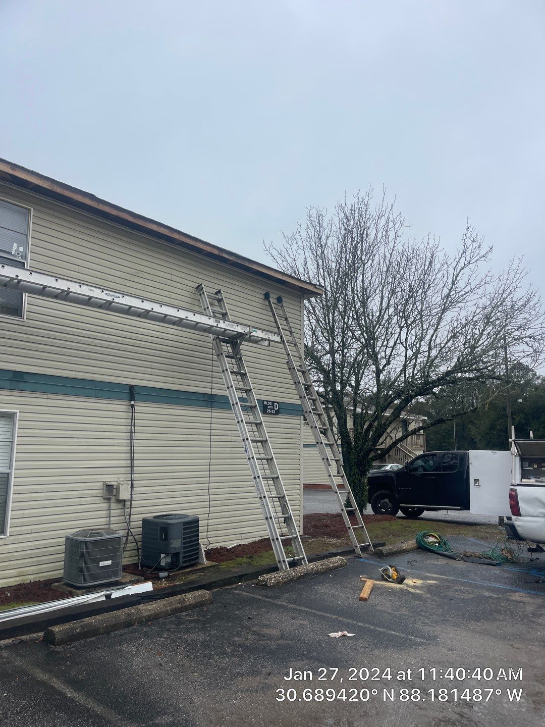 Robin Woods Apts. Bldg. D - Exterior Repairs by American Roofing & Construction LLC