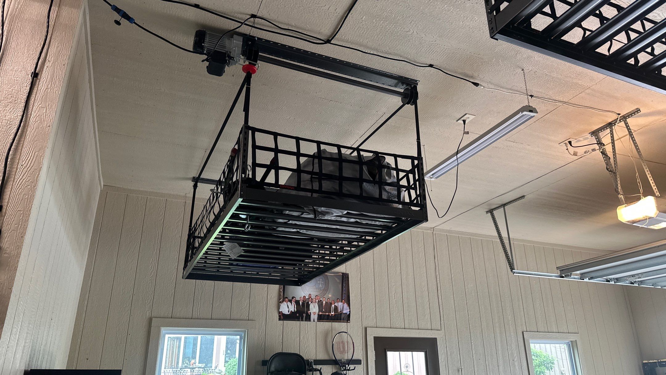Tom R. got our handy Onrax power rack  by Banner Garage