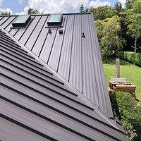 24ga 1.5" Snap-Lock Dark Bronze by Total Roofing System The Metal Roof Experts