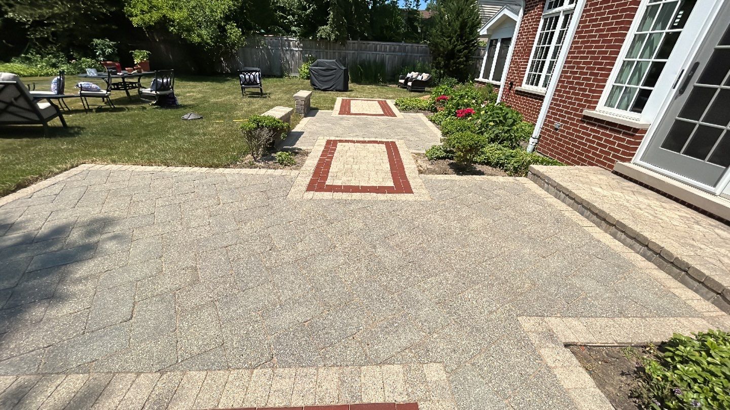 Brick paver clean, sand and seal.  using Surebond SB-1300 by Northern Power Washing LLC.