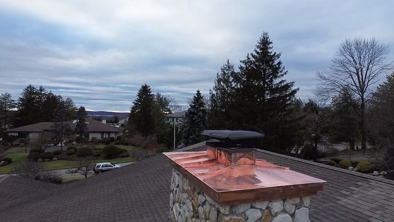 Chimney Repairs using Copper by CMNG LLC