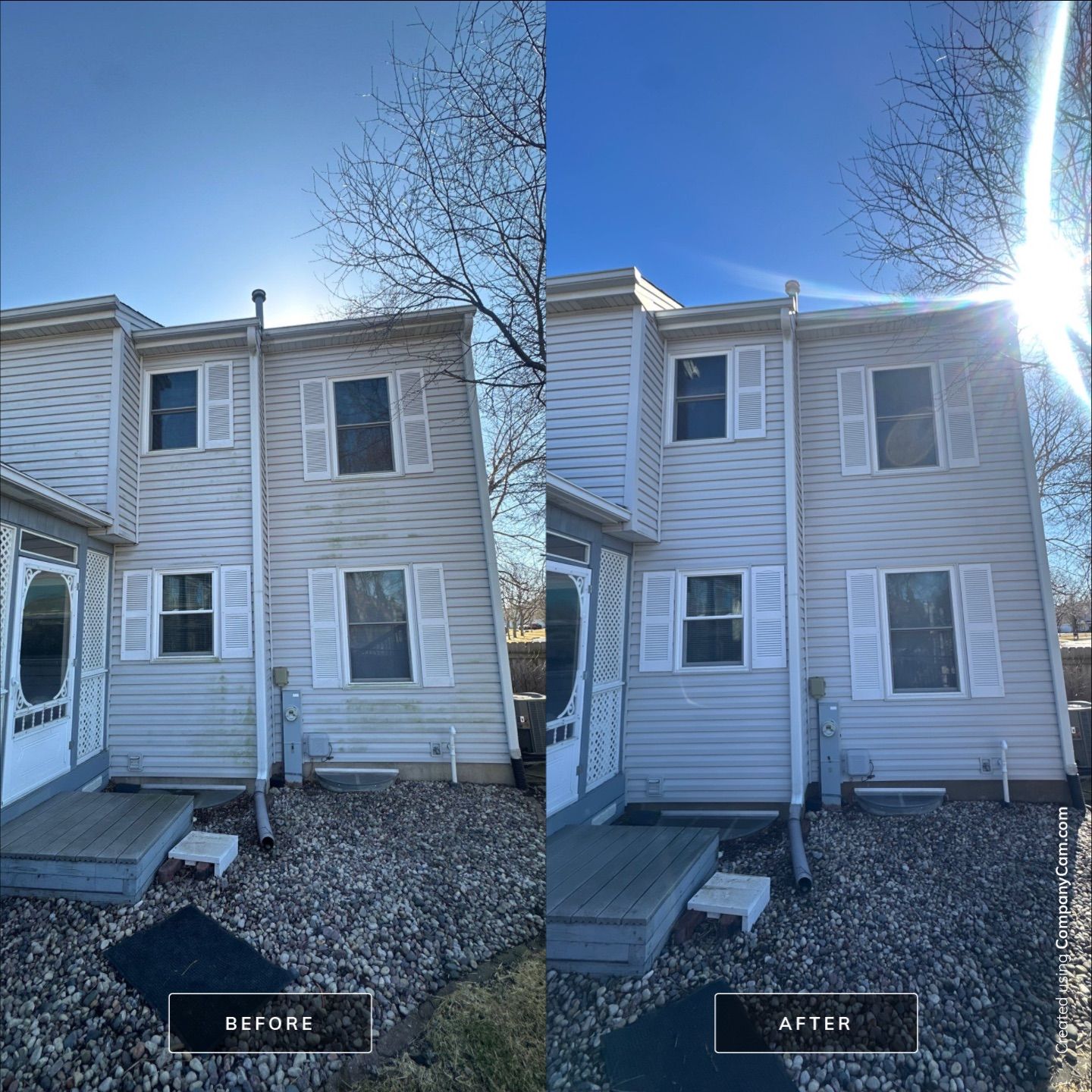 Project in Carol Stream by Simmons Power & Soft Washing